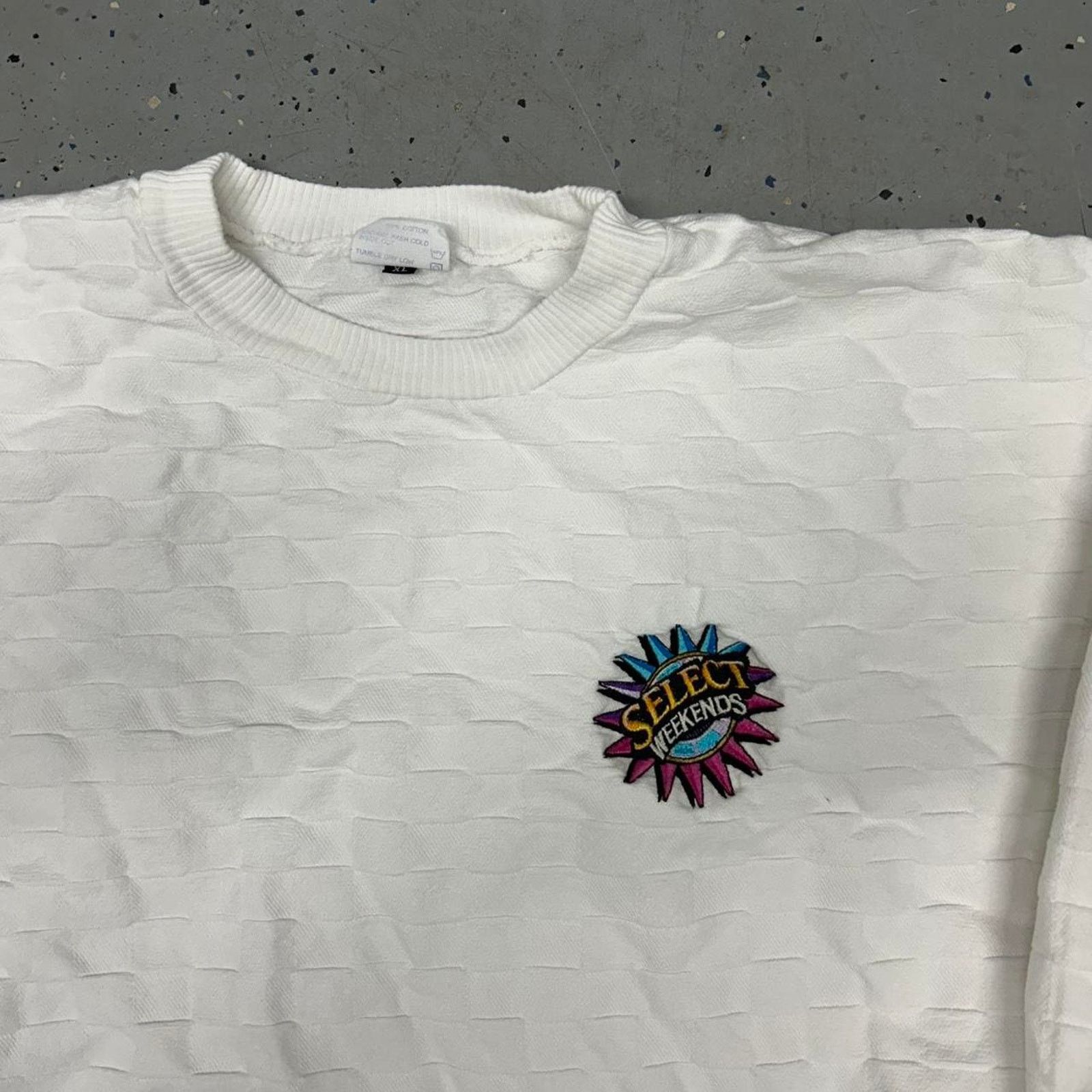 Other White vintage 90s Select Weekends crewneck sweatshirt Size US XL / EU 56 / 4 - 2 Thumbnail