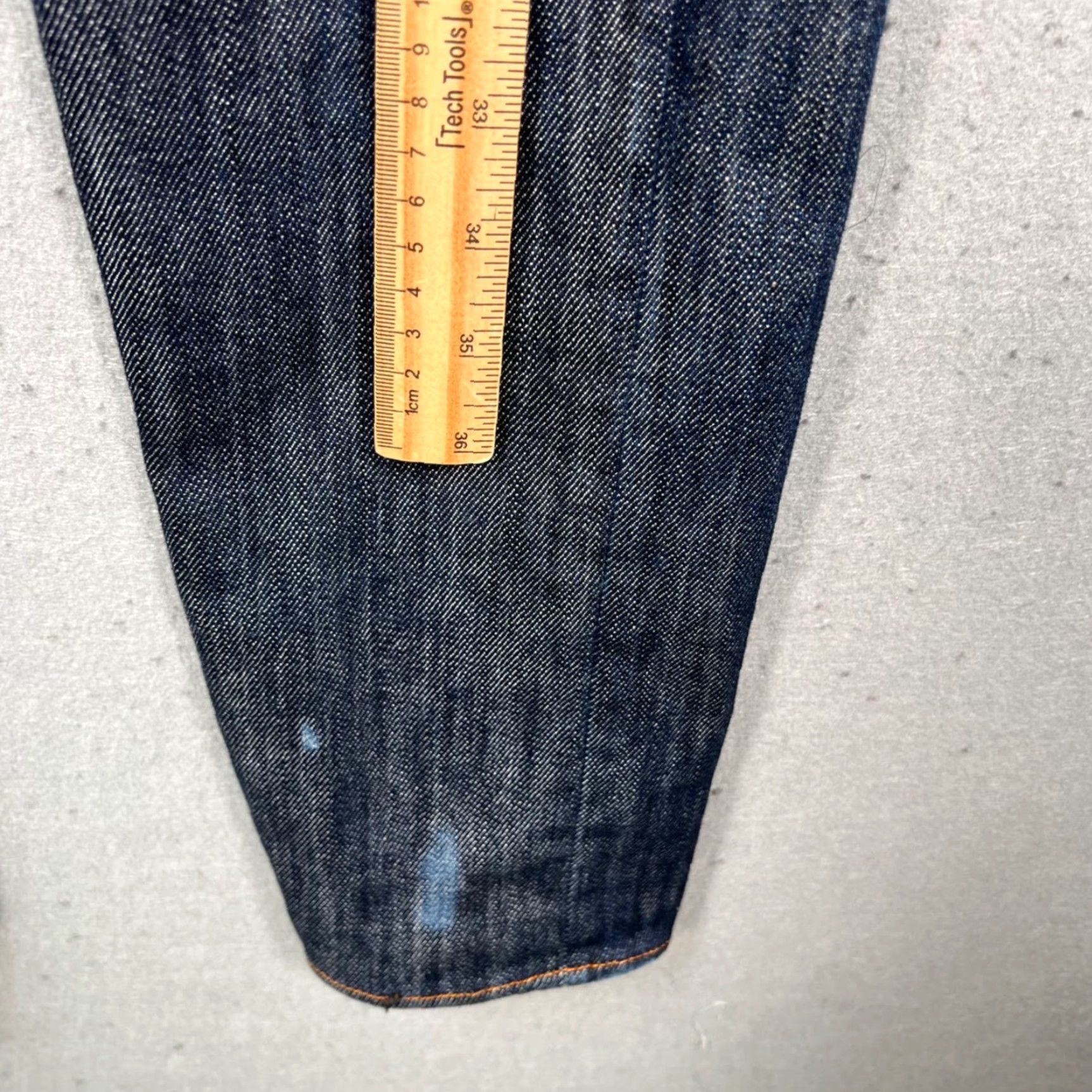 Vintage Rock & Republic Jeans Skinny Denim Distressed Dark Wash 28 Womens Regular Inseam 36" Blue Cotton Blend Pants Ladies Mens Girls Size 28" / US 6 / IT 42 - 7 Thumbnail