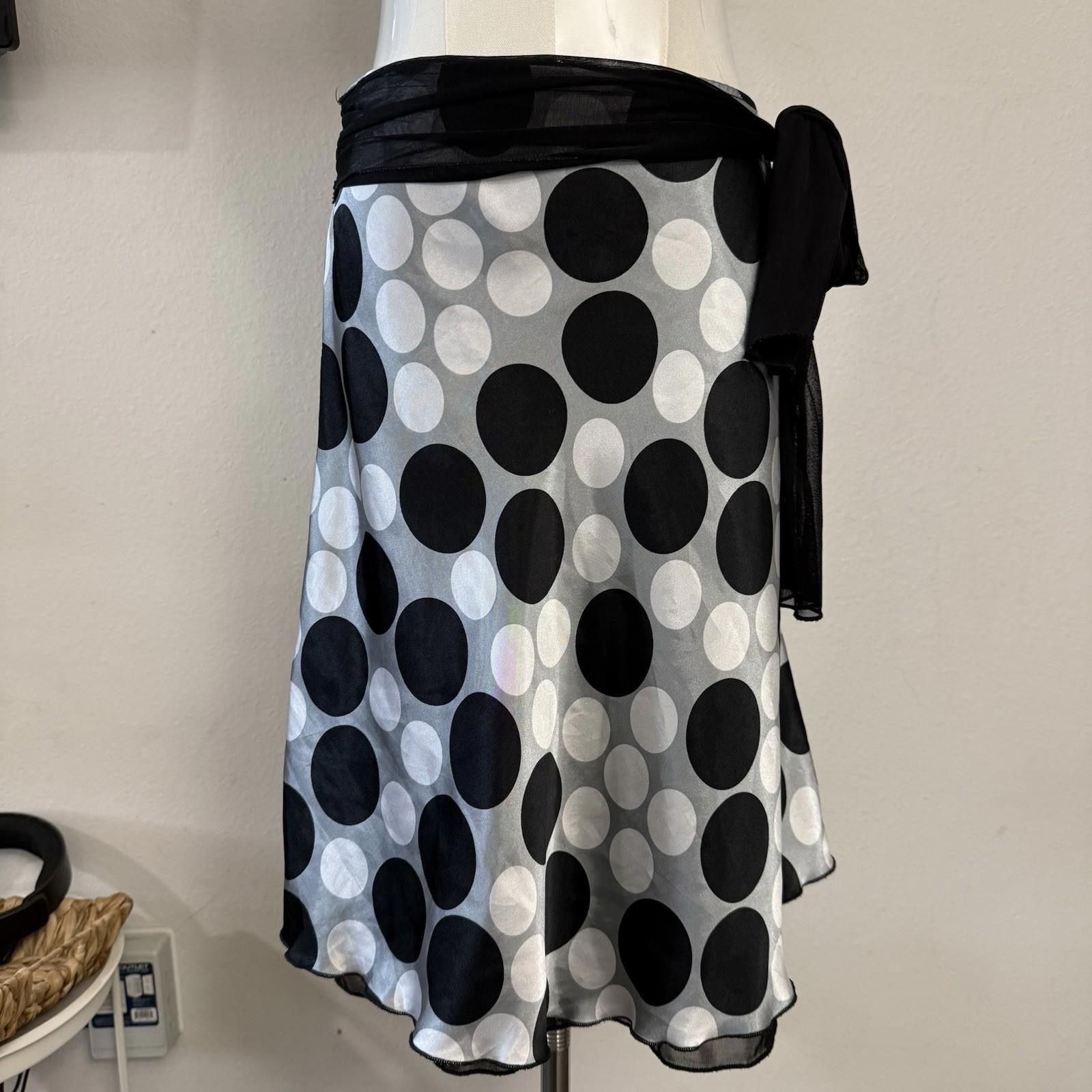 Designer Y2k Lace Polka Dot Skirt medium Size 32" / US 10 / IT 46 - 1 Thumbnail