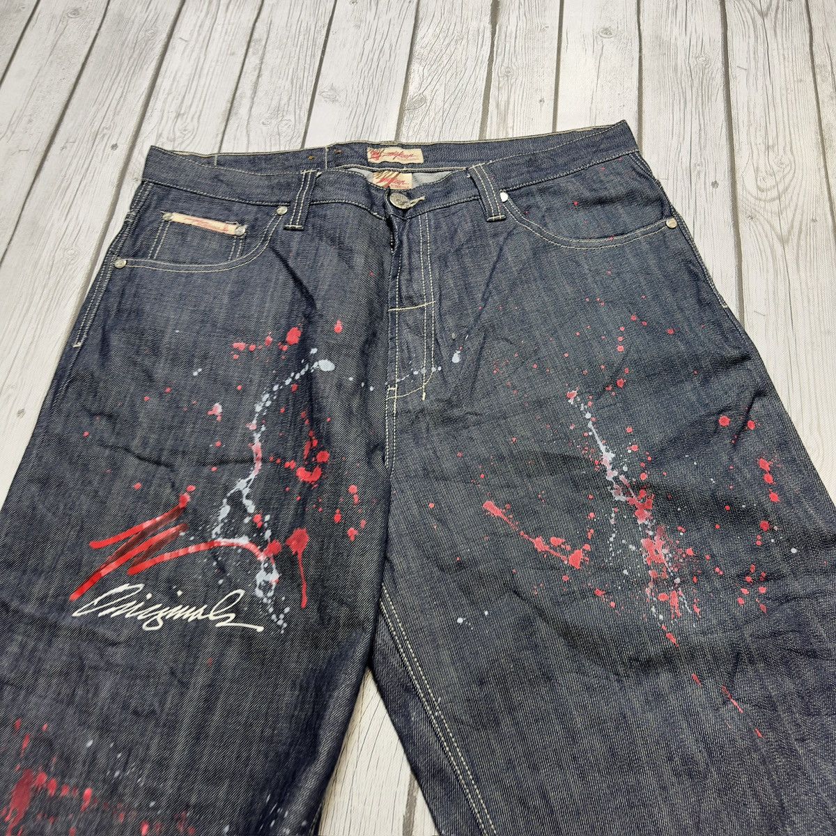 Vintage Vintage Miskeen jean shorts Size US 38 / EU 54 - 3 Thumbnail