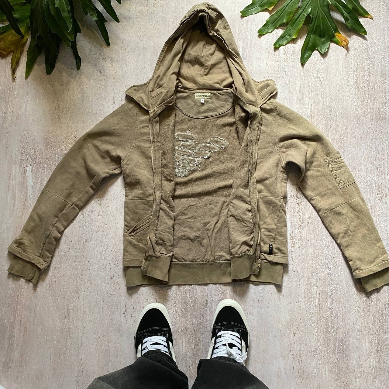 Emporio Armani VINTAGE Y2K EMPORIO ARMANI RARE ARCHIVE ZIP HOODIE 149 Size US M / EU 48-50 / 2 - 3 Thumbnail