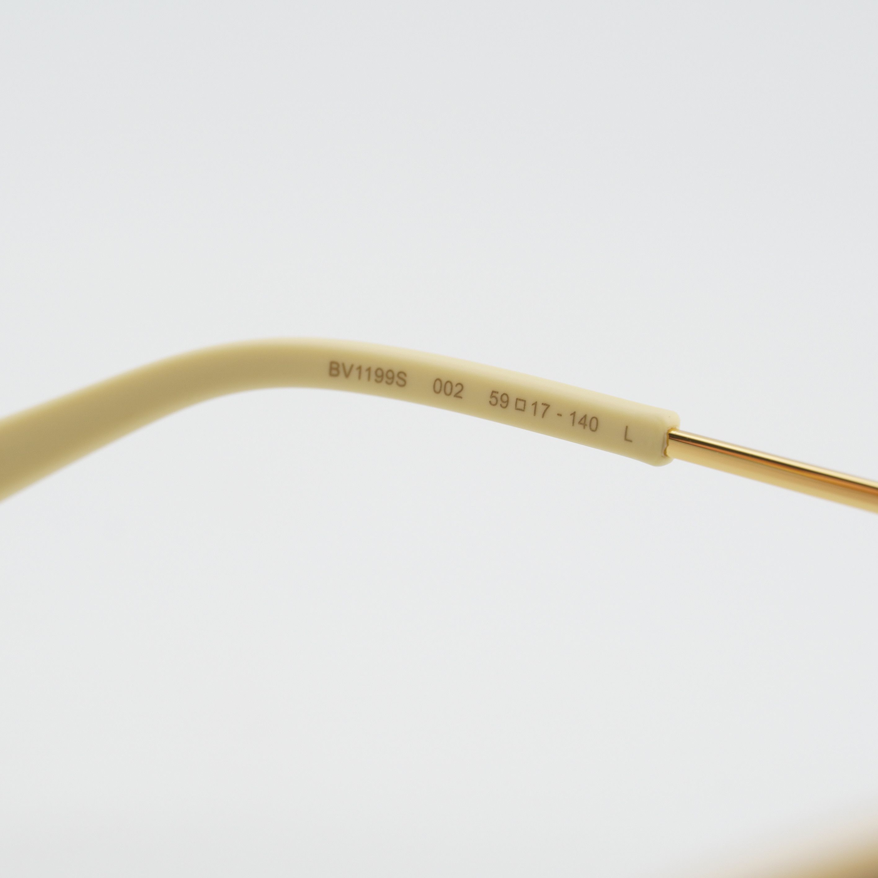 Bottega Veneta Bottega Veneta BV1199S 002 Sunglasses Gold Square Frame Size ONE SIZE - 8 Thumbnail