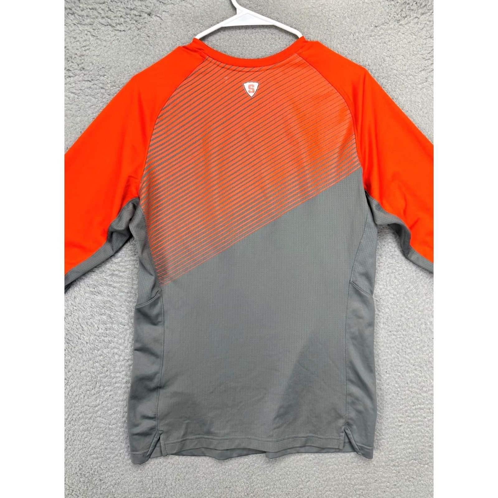 Nike Nike Shirt Mens Small Dri-Fit Orange Grey Colorblock Athletic Syracuse Orange Shirt Mens Small Nike Dri-FIT Colorblock Crew Neck Long Sleeve Athletics Size US S / EU 44-46 / 1 - 3 Thumbnail