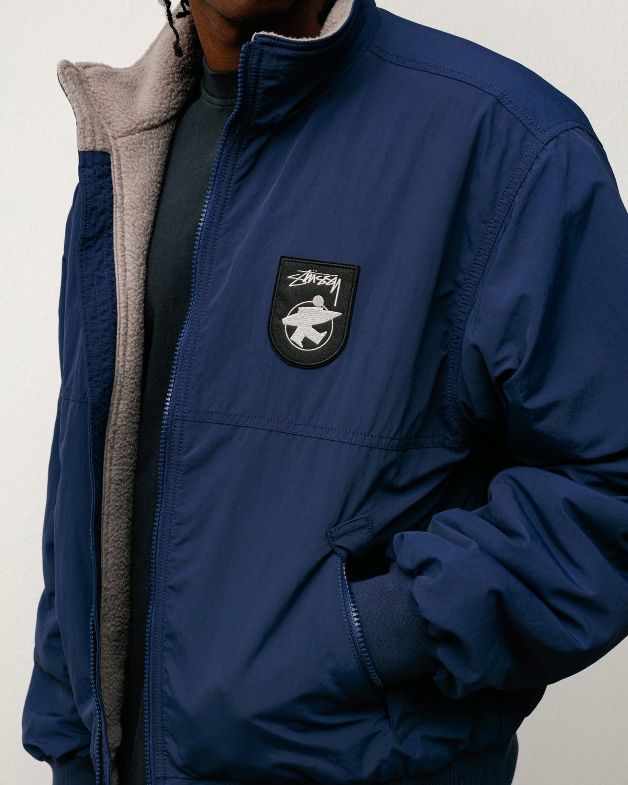 Stussy Stüssy Polar Fleece Lined Jacket Navy Size US S / EU 44-46 / 1 - 10 Thumbnail