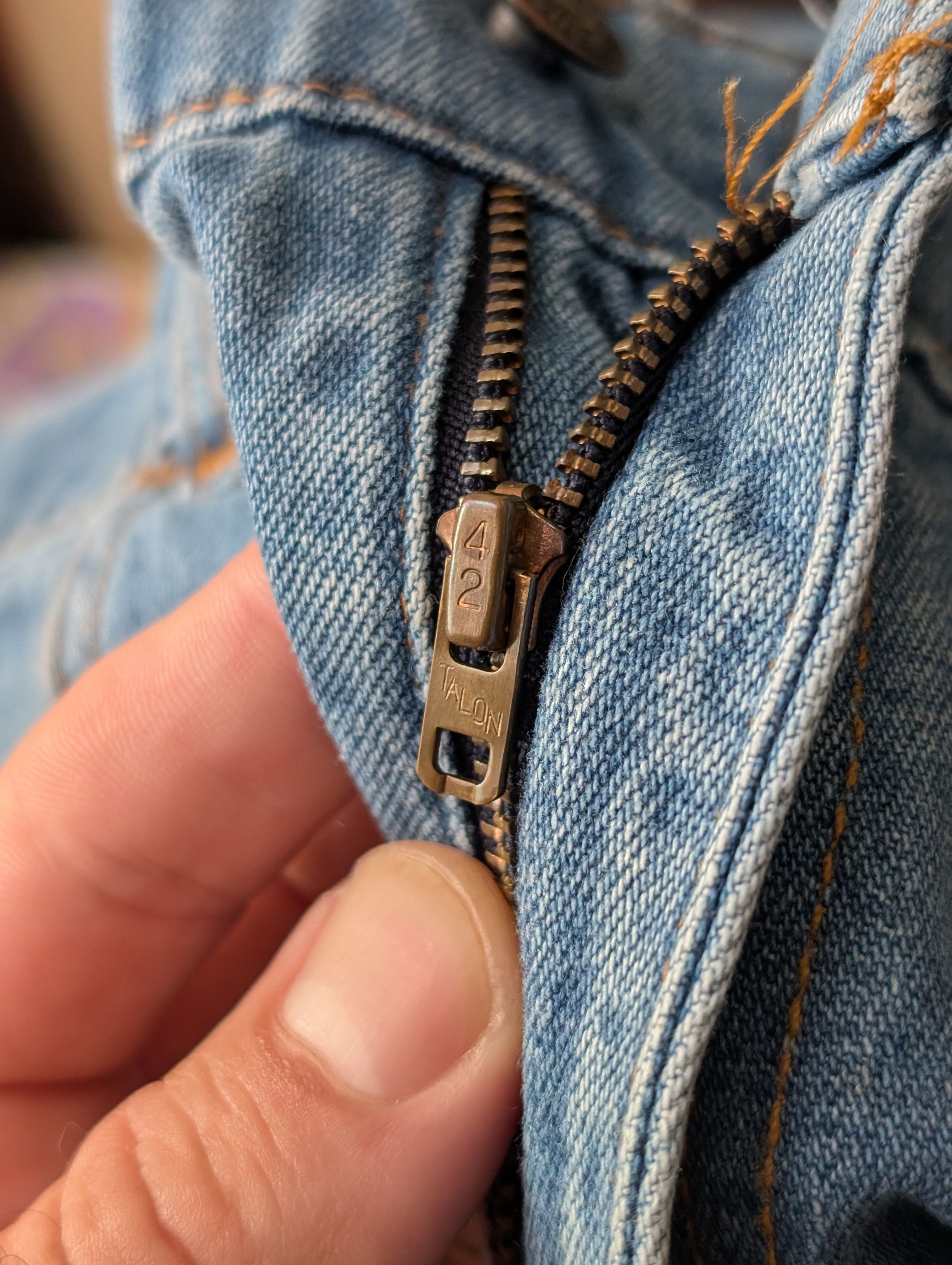 Levi's Vintage Clothing VINTAGE '84 Orange Tab Levi's 549 - Blue (36W 32L) Size US 35 - 11 Thumbnail