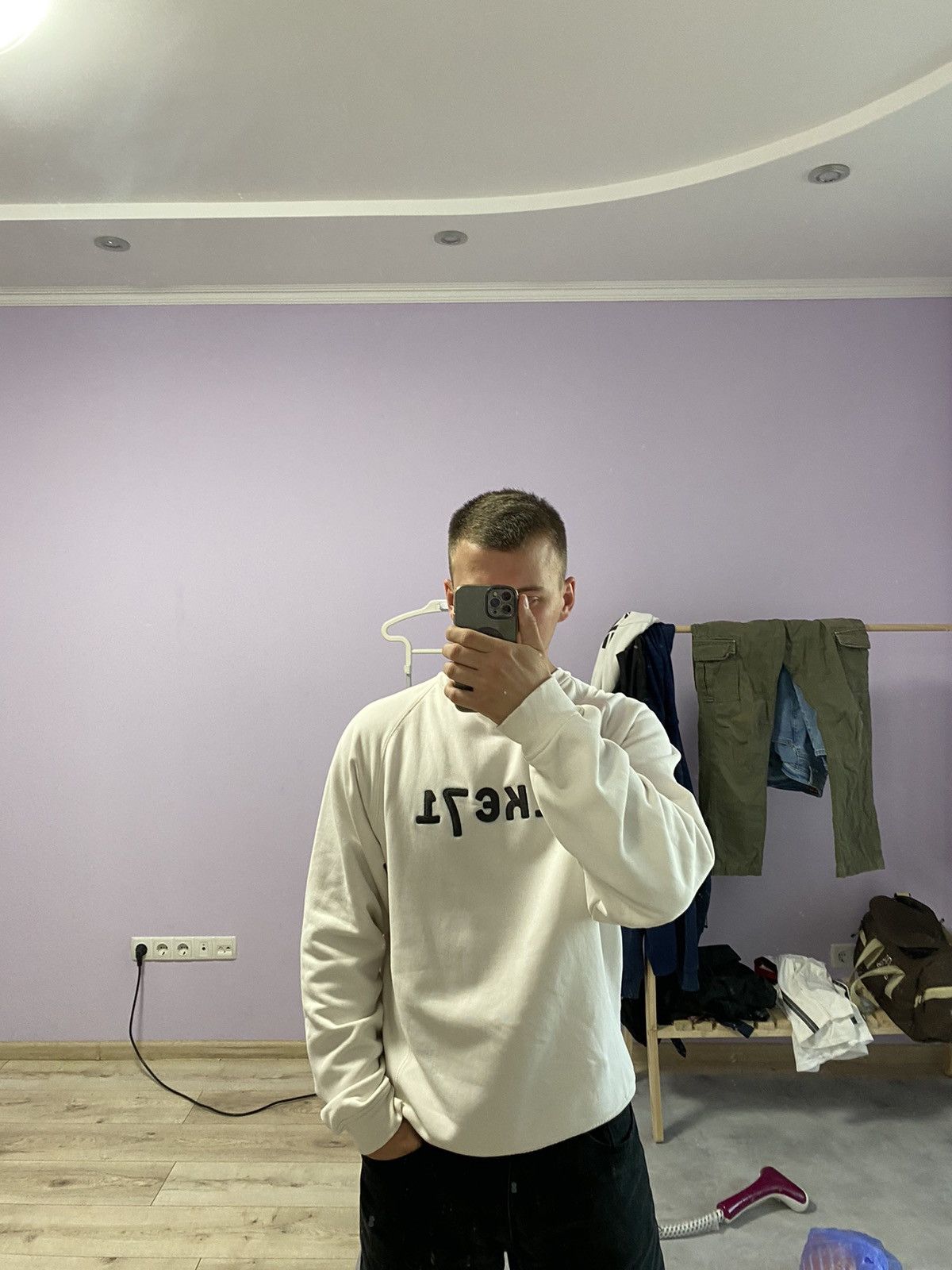 Nike × Vintage 🤍 Vintage 90s Sweatshirt Sweater NIKE Big Logo 71 Oversized Size US M / EU 48-50 / 2 - 7 Thumbnail