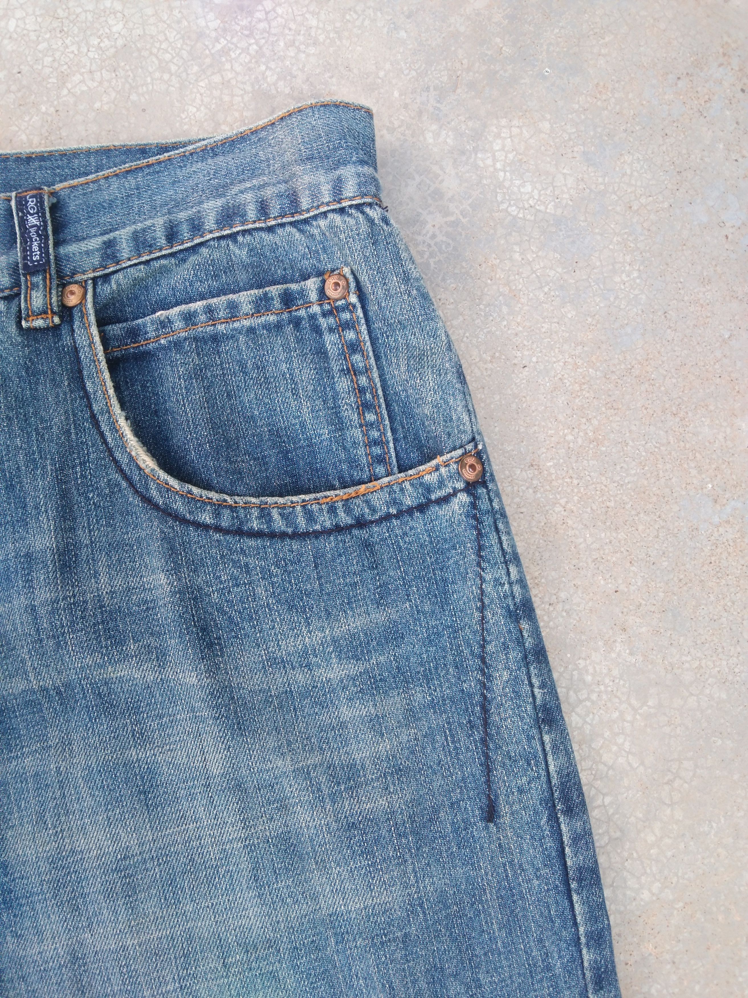 Jean Vintage LRG Loose Baggy Straight Leg Jeans 34x33 Size US 34 / EU 50 - 5 Thumbnail