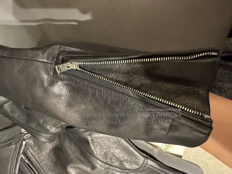 Rick Owens RICK OWENS Leather jacket Size US M / EU 48-50 / 2 - 5 Thumbnail