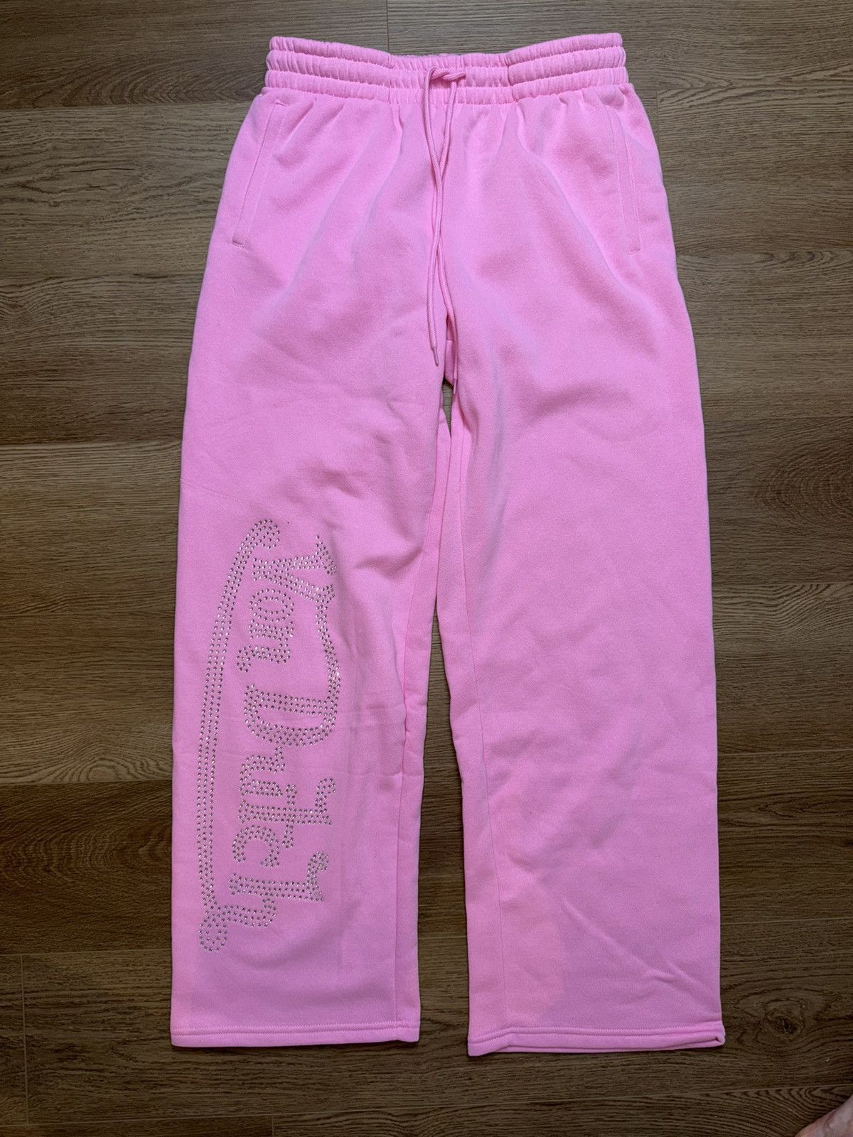 Von Dutch Von Dutch Rhinestone Pink Sweatpants Large Brand New Size 32" / US 10 / IT 46 - 1 Thumbnail