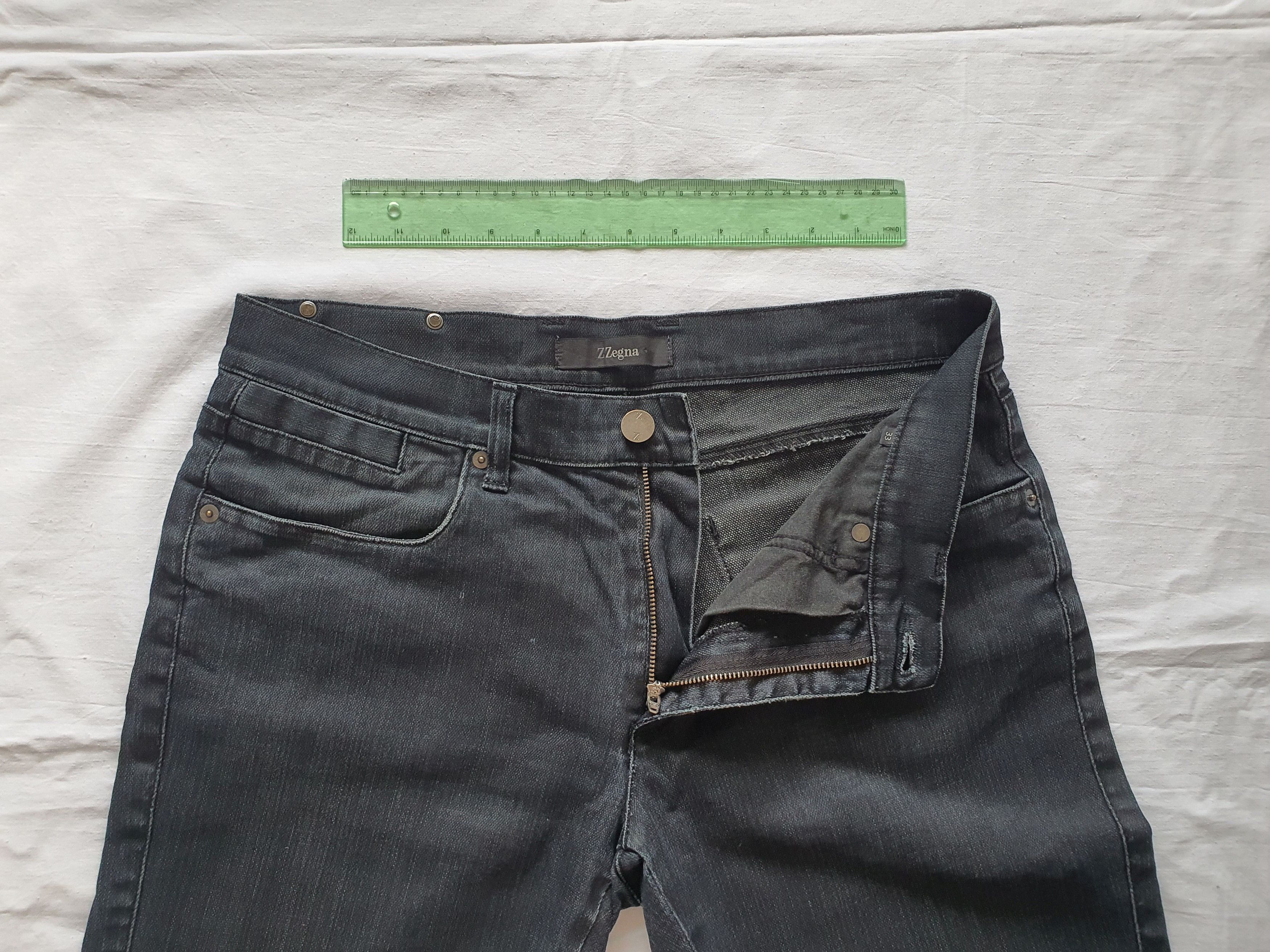 Z Zegna Slim Fit Tapered Denim Jeans - Mod: 75AIC2 - Sz W33 L30 Size US 33 - 4 Thumbnail