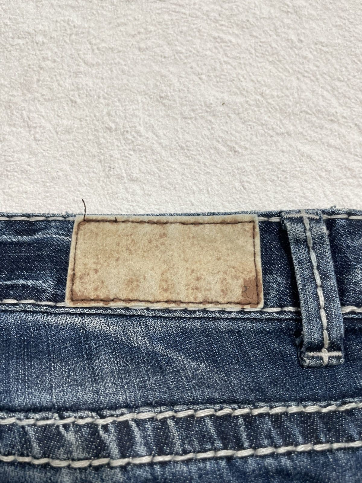 If Six Was Nine 2000s FRJ Blue Denim Washed y2k Size US 33 - 11 Thumbnail
