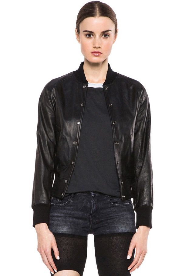 R13 R13 marimoto leather raglan varsity jacket Size XS / US 0-2 / IT 36-38 - 1 Thumbnail