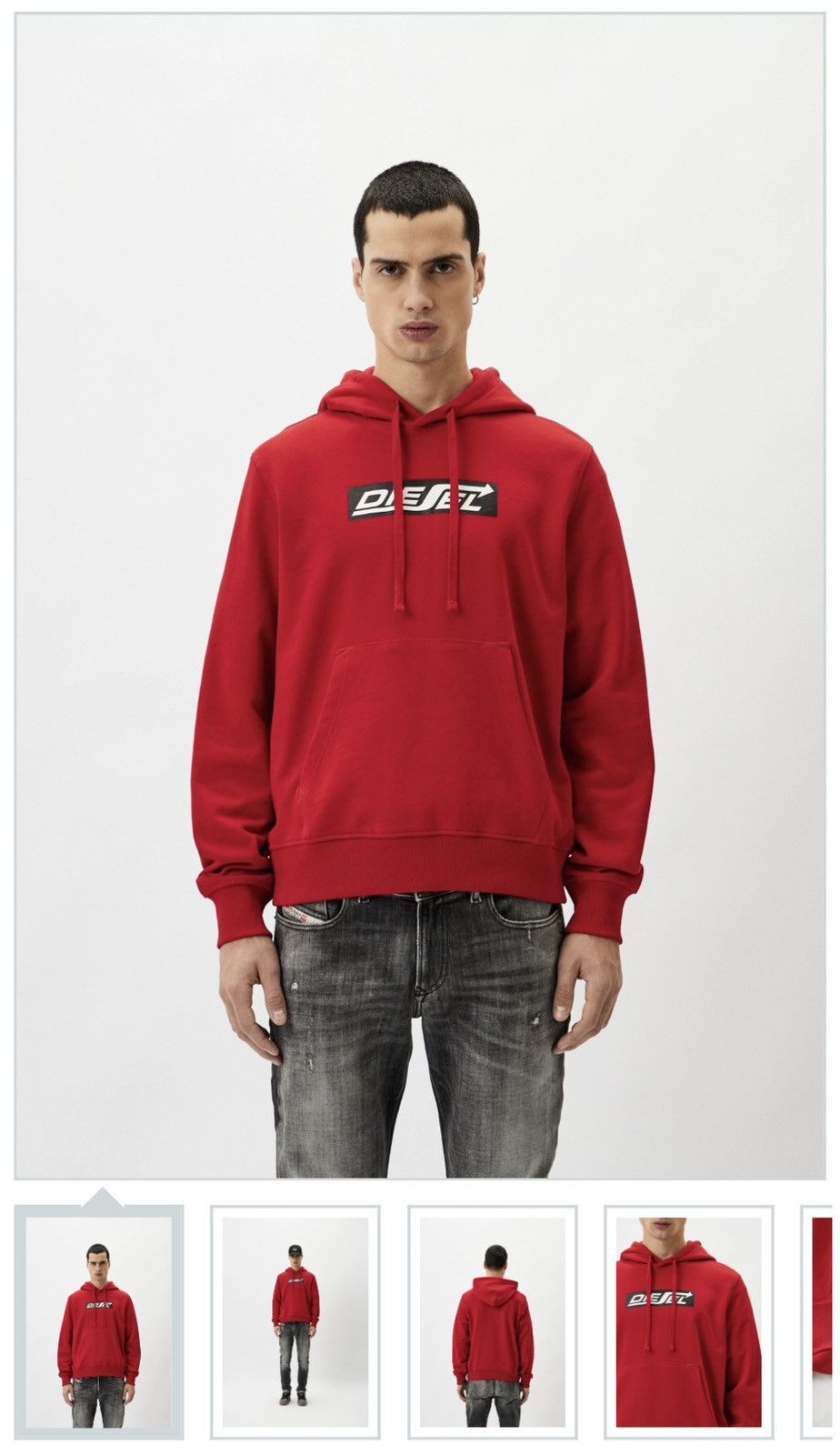 Diesel 🔥 NWT Diesel “For Successful Living” Red Logo Hoodie XXL Size US XXL / EU 58 / 5 - 2 Thumbnail