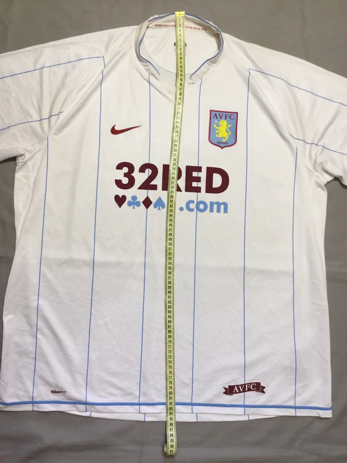 Nike Aston Villa Away Football Shirt 07/08 Adults Size 3XL Nike Size US XXL / EU 58 / 5 - 8 Thumbnail