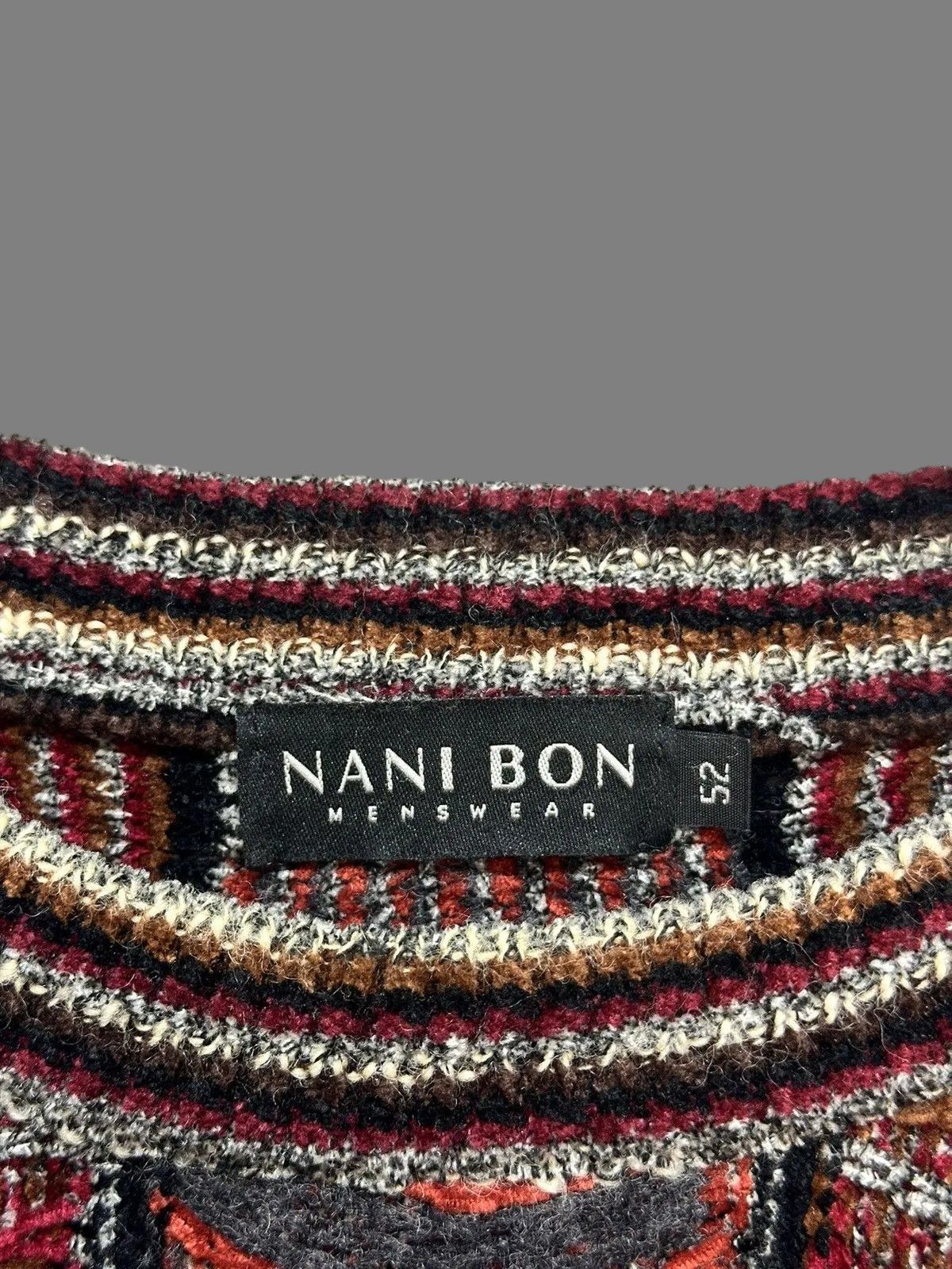 Raf Simons Vintage RAF Simons style Diesel Y2k Red Knit Sweater Wool Size US L / EU 52-54 / 3 - 7 Thumbnail
