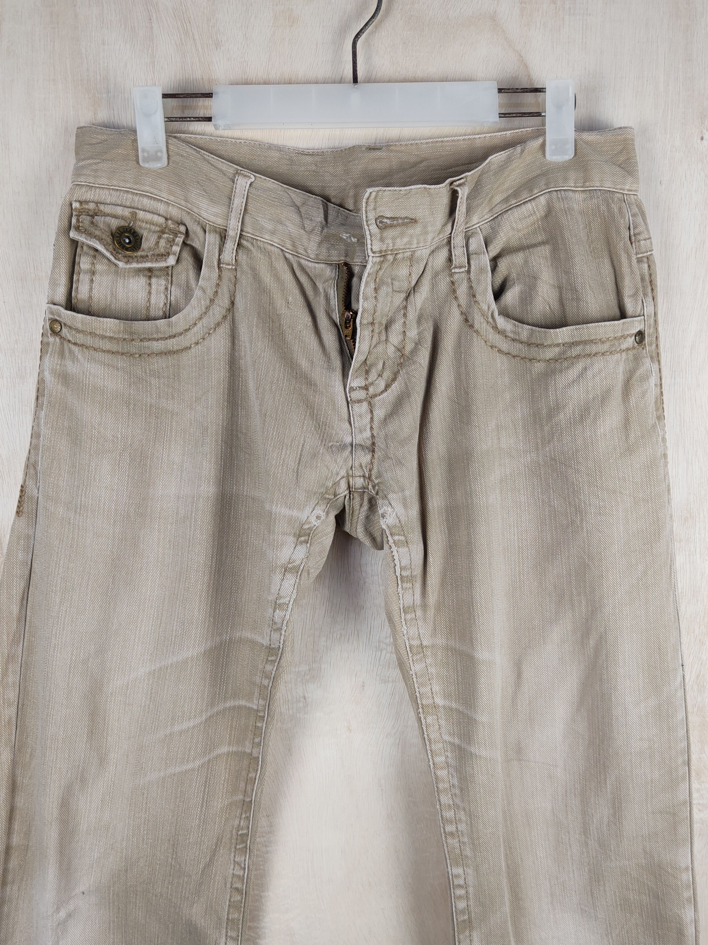 Japanese Brand Japanese Brand Brown Faded Distressed Ripped Jeans #S2437 Size 28" / US 6 / IT 42 - 2 Thumbnail