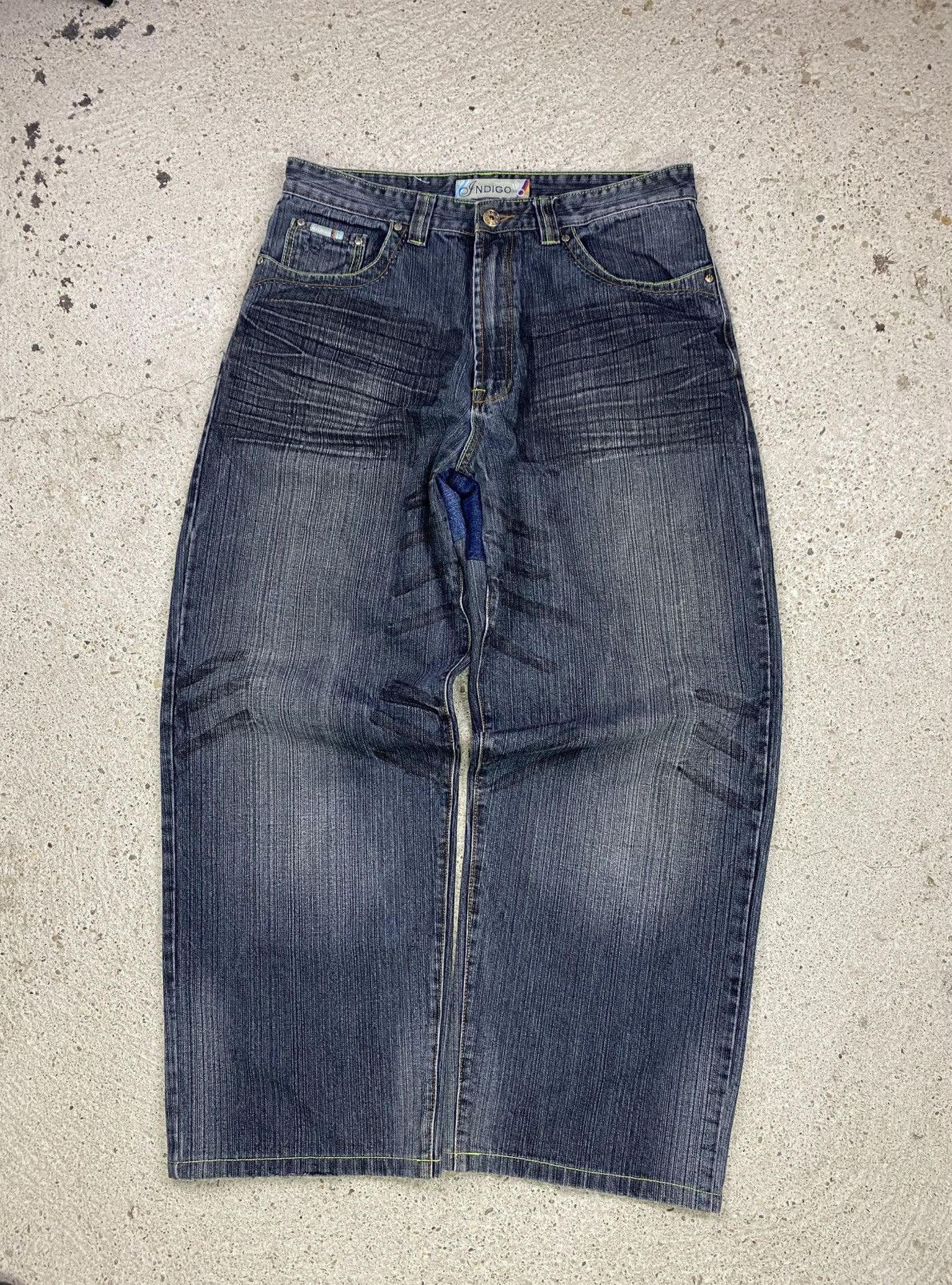 JNCO Indigo 30 vintage denim jeans jnco southpole dragon skate Size US 36 / EU 52 - 3 Thumbnail