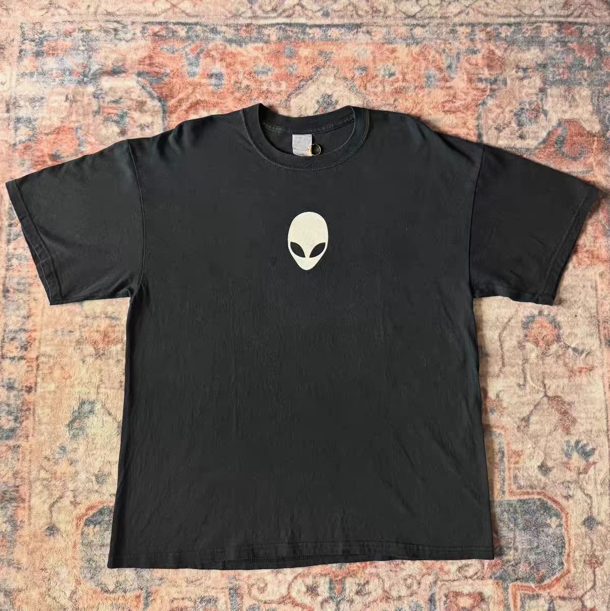 Vintage Black retro alien print cotton t-shirt Size US M / EU 48-50 / 2 - 1 Thumbnail