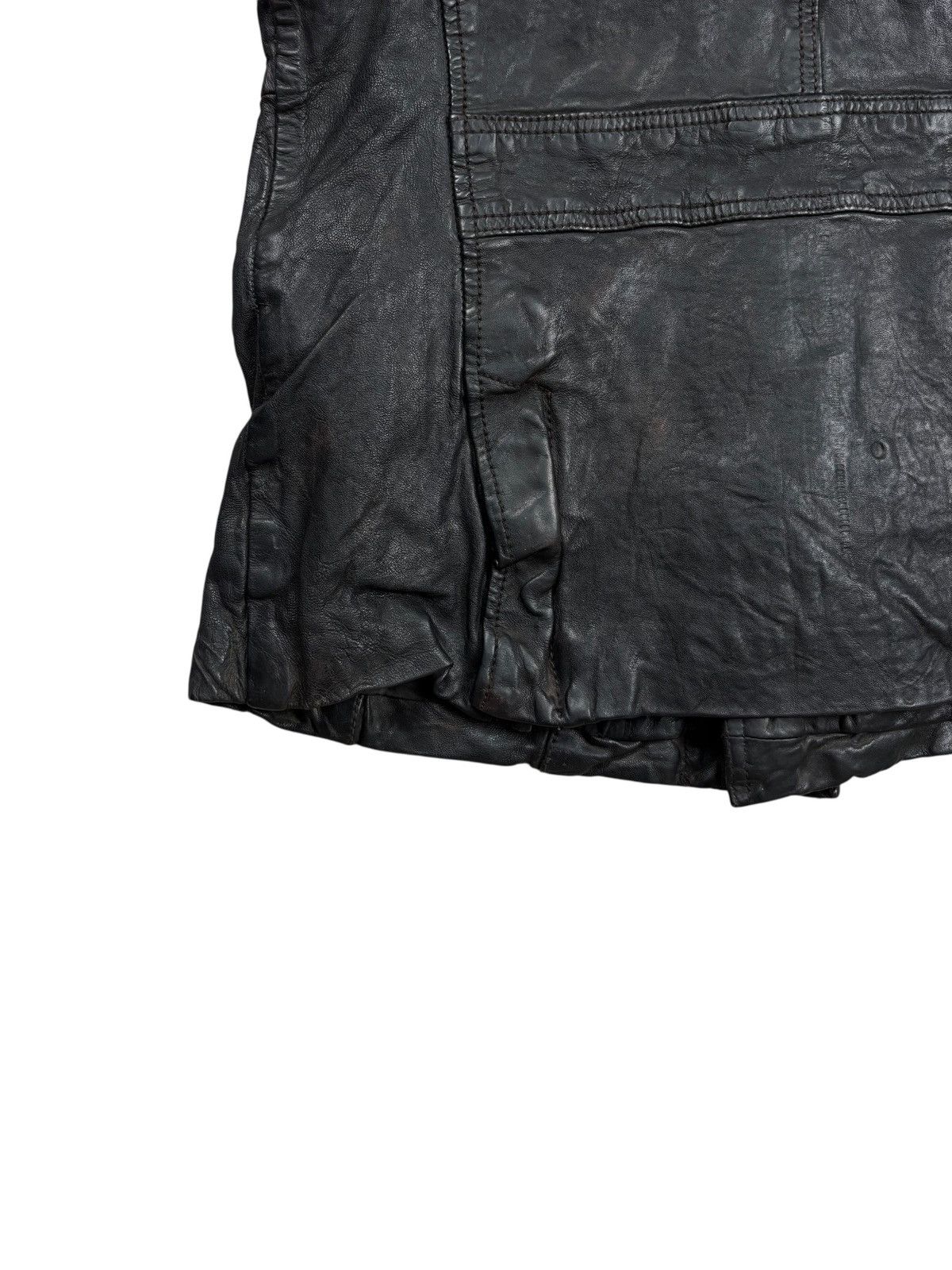 Ekam 2000s Cathy Jane Apocalypse Style Rider Vest Leather Jacket Size US M / EU 48-50 / 2 - 7 Thumbnail