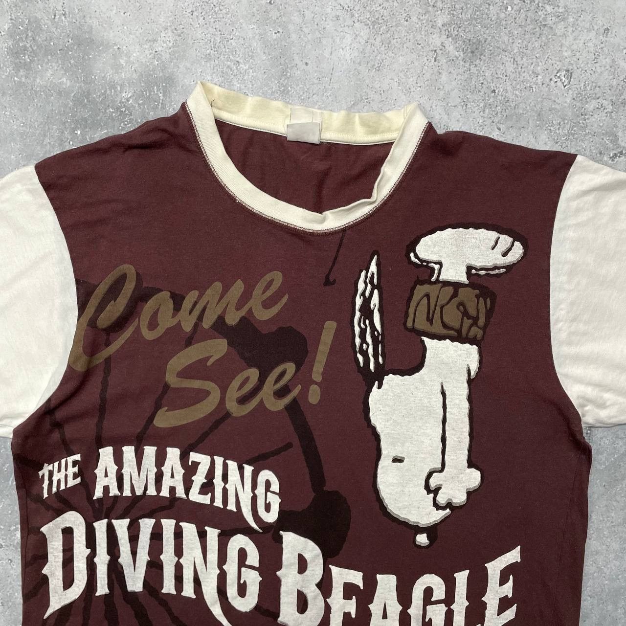 Peanuts × Vintage Vintage 2000s Snoopy The Amazing Diving Beagle T Shirt L/XL Size US XL / EU 56 / 4 - 2 Thumbnail