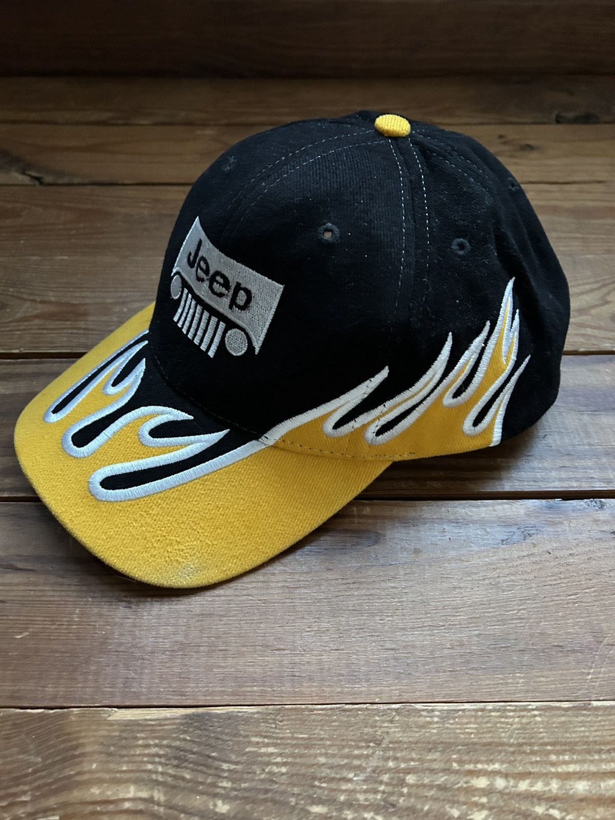 Jeep × Vintage Vintage 90s Y2K Jeep Flame Hat Size ONE SIZE - 2 Thumbnail