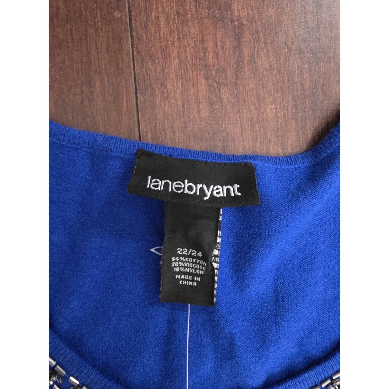 Other Lane Bryant NWT Women's Plus 22 24 Royal JEWEL EMBELLISHED P Size 3XL / US 20-22 - 3 Thumbnail