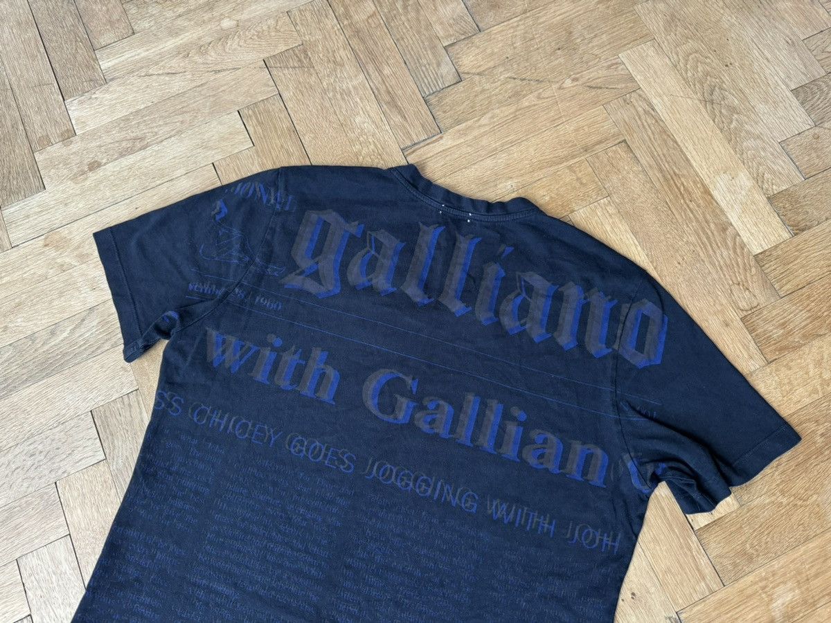 John Galliano Vintage Galliano Gazette Newspaper 3D Black T-Shirt L Size US L / EU 52-54 / 3 - 8 Thumbnail