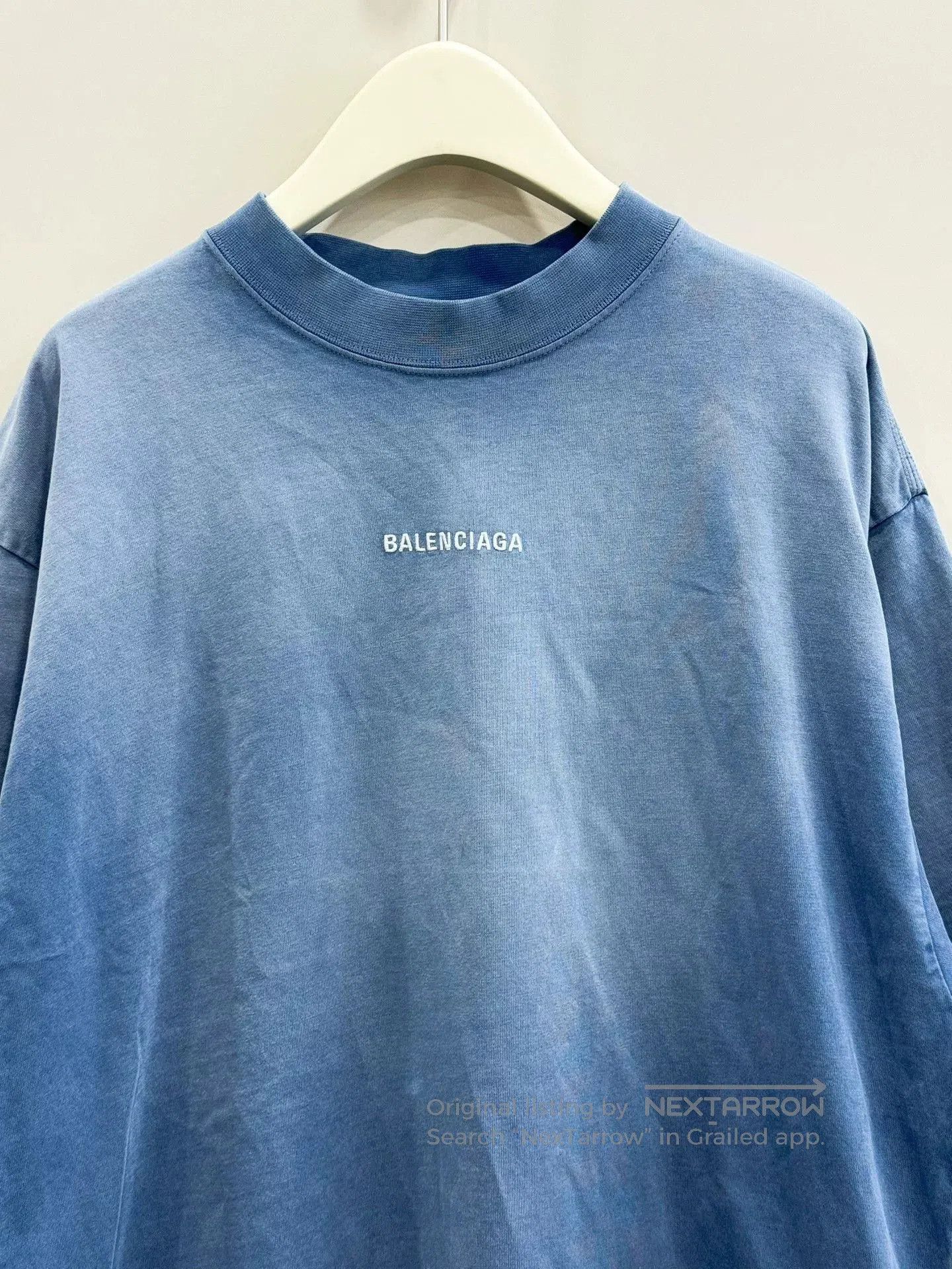 Balenciaga Balenciaga Gradient Logo Short Sleeve T-Shirt. Size S / US 4 / IT 40 - 3 Thumbnail