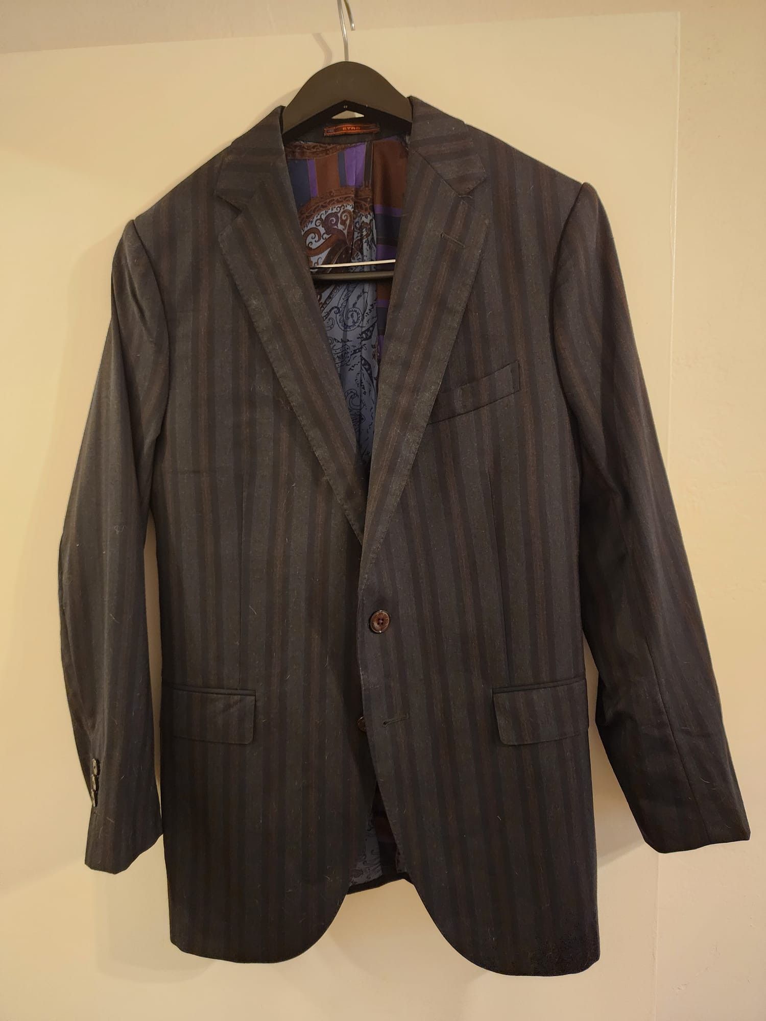 Etro Etro Dark Gray Stripe Suit 38R NWOT Size 38R - 2 Thumbnail