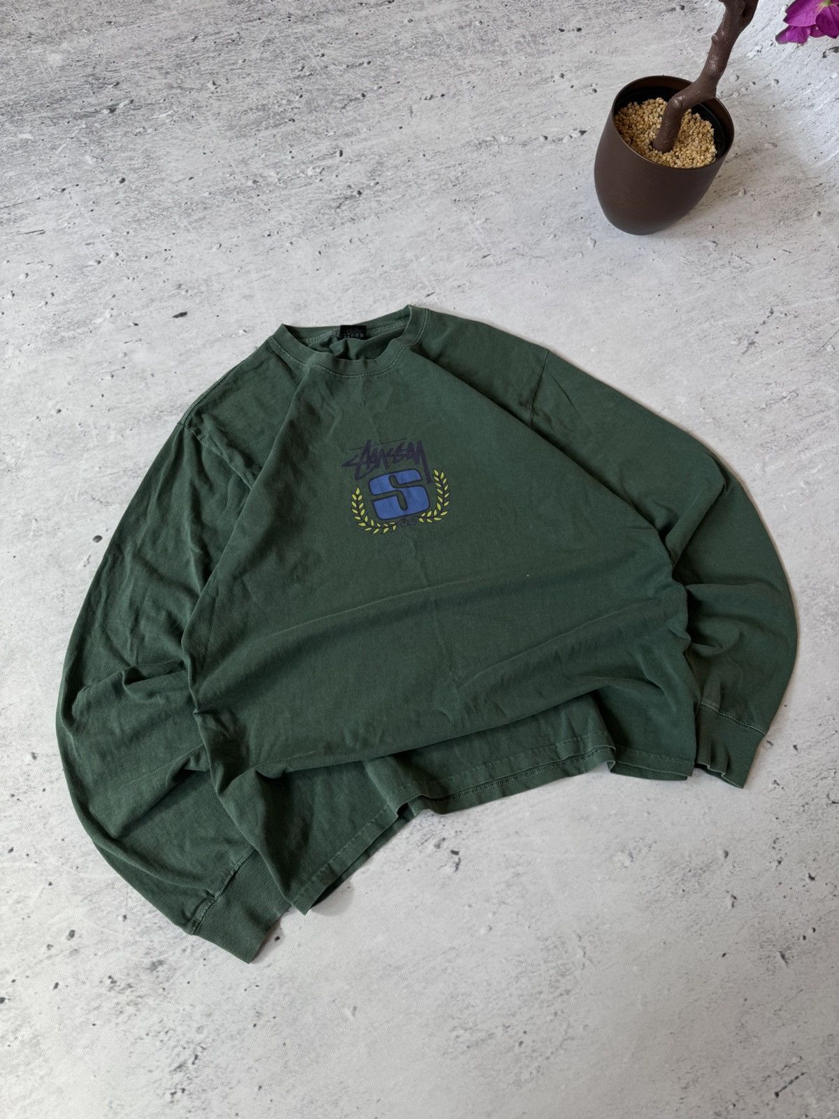 Stussy × Vintage STUSSY CENTER HAFT LOGO OVERSIZE BAGGY FIT SWEATSHIRT Size US L / EU 52-54 / 3 - 1 Thumbnail