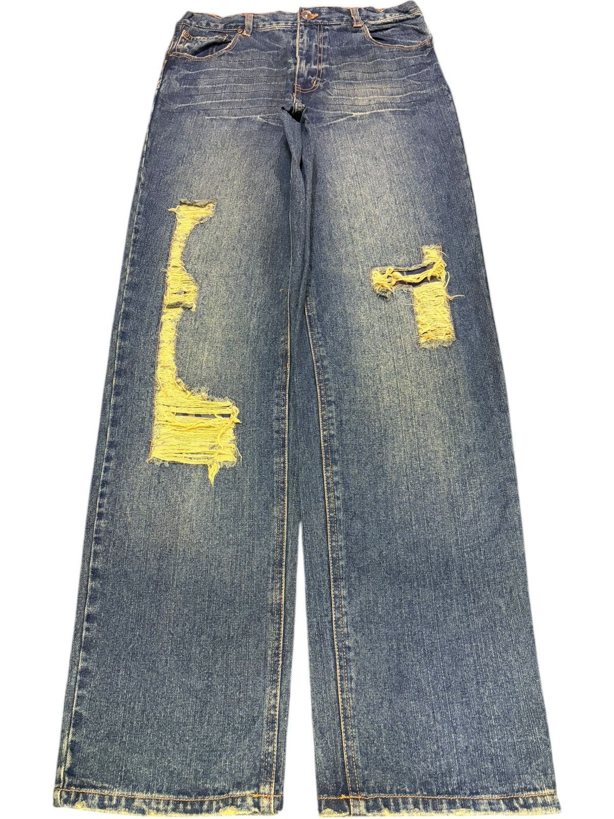 Edwin Vintage Japanese Brand Rusty Wash Distressed Jeans Size 30" / US 8 / IT 44 - 1 Thumbnail