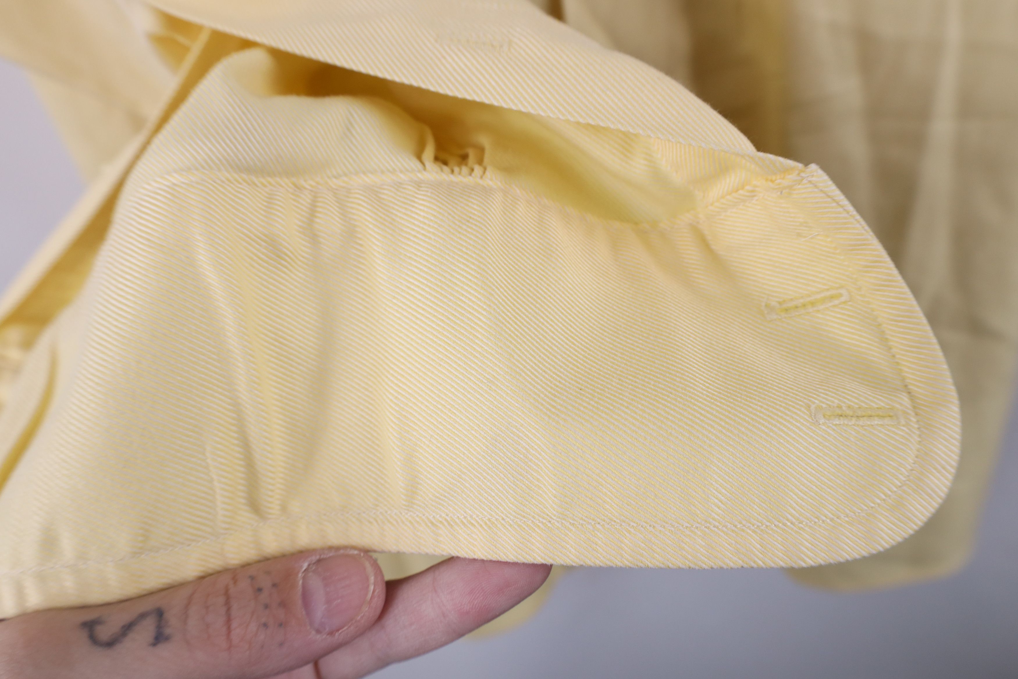 Brooks Brothers Vintage 90s Brooks Brothers Button Shirt Yellow Cotton Size US M / EU 48-50 / 2 - 6 Thumbnail