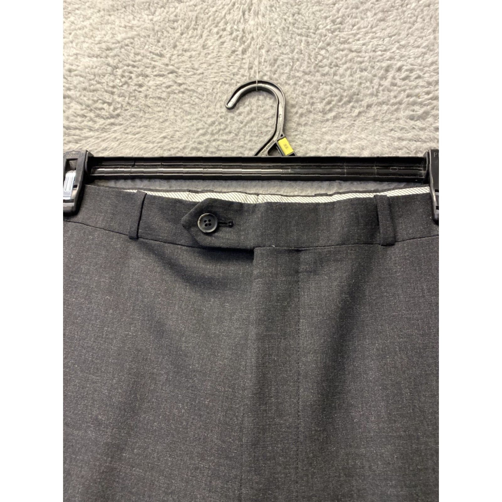 Joseph Joseph Feiss Dress Pants Men's 36x30 Charcoal Gray Wool / 0440 Size US 36 / EU 52 - 2 Thumbnail