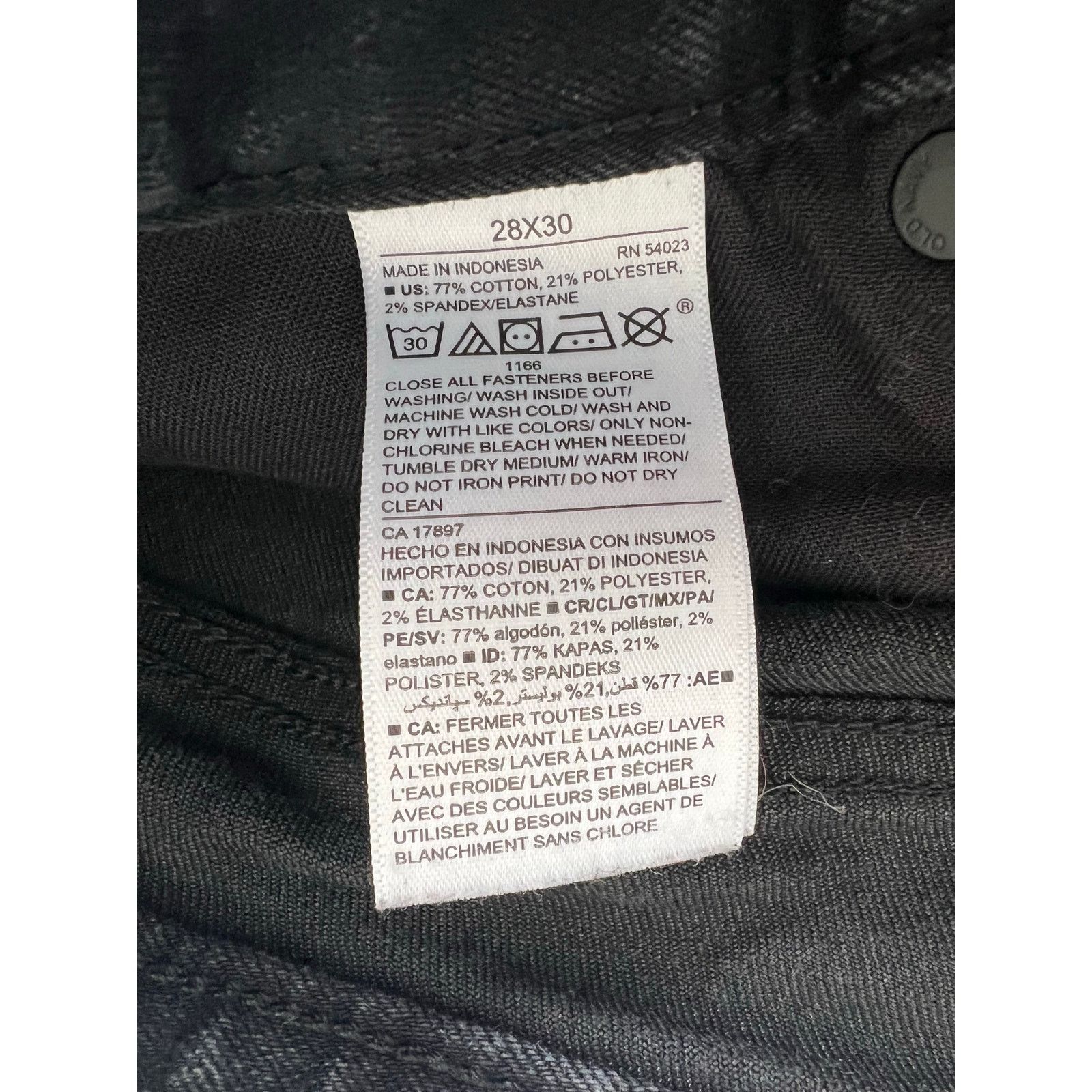 Old Navy Old Navy Mid Rise Skinny Built In Flex Black Jeans 28x30 Size 28" / US 6 / IT 42 - 7 Thumbnail