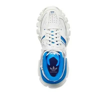Adidas × Balenciaga o1in1g0924 Track Forum Sneakers in White & Blue Size US 12 / EU 45 - 5 Thumbnail