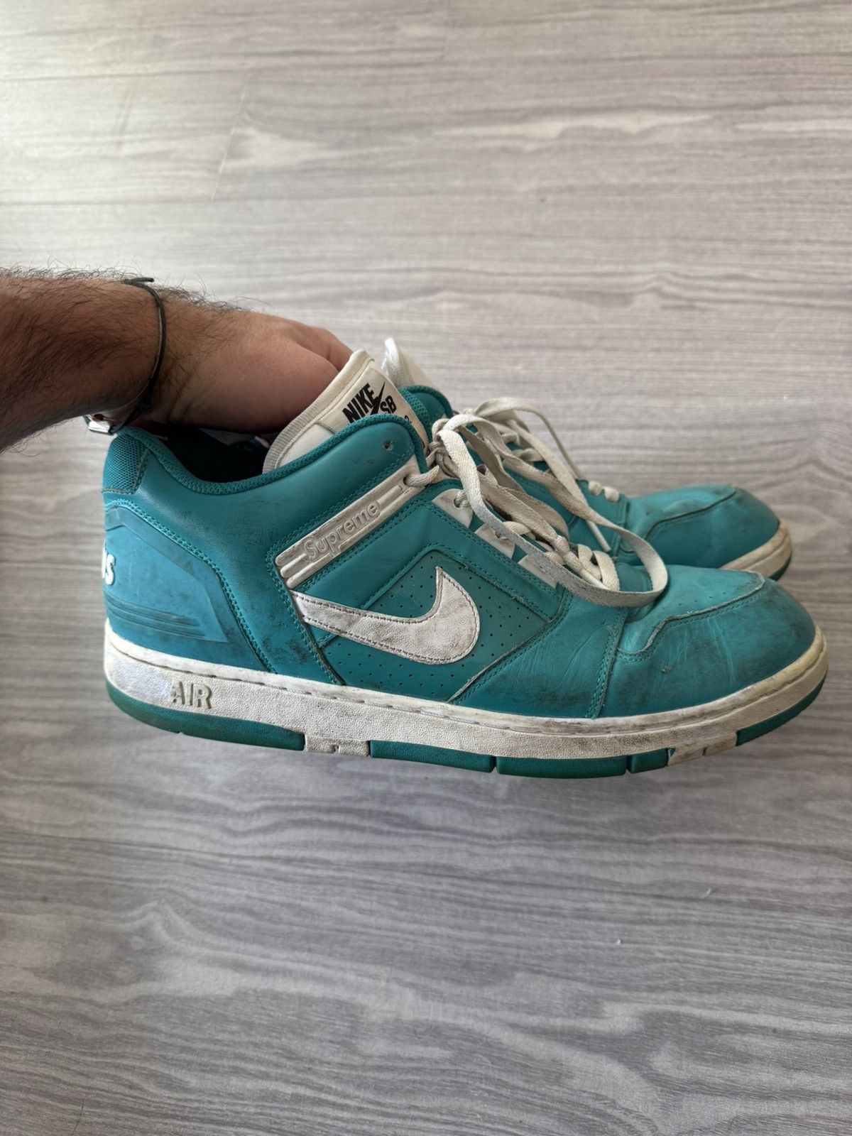 Nike × Supreme Nike SB x Supreme Air Force 2 Low Blue (Size 13) Size US 13 / EU 46 - 1 Thumbnail