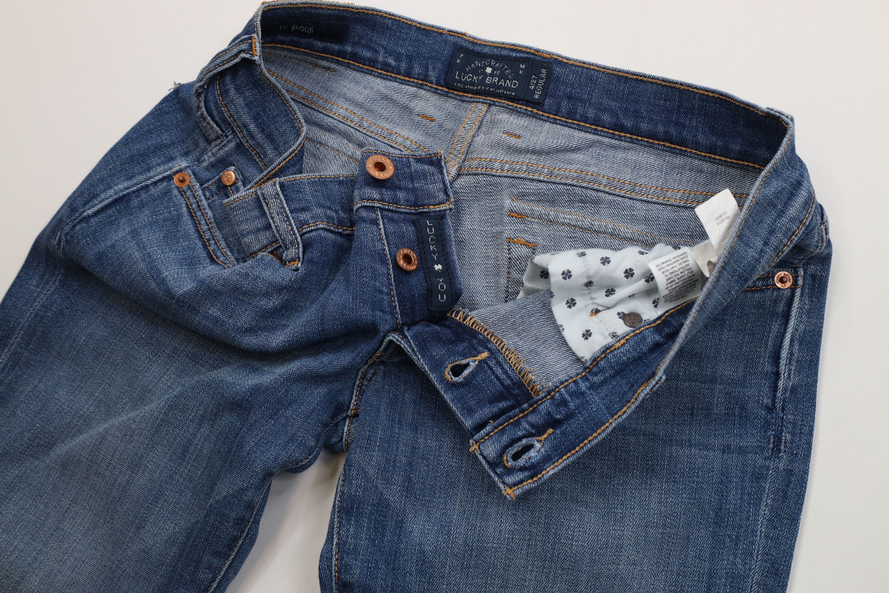 Lucky Brand Vintage Y2K Lucky Brand Lil Maggie Flared Denim Jeans Size 27" / US 4 / IT 40 - 7 Thumbnail