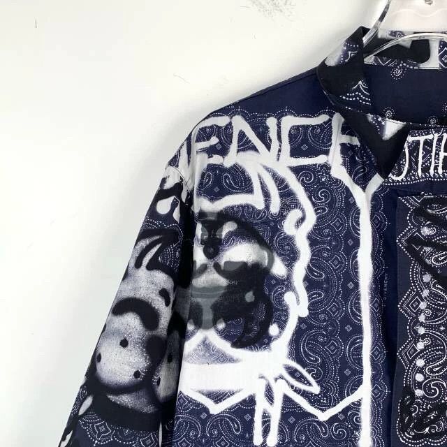 Givenchy Givenchy Size40 22-style Chito co-branded graffiti print bl Size US M / EU 48-50 / 2 - 3 Thumbnail