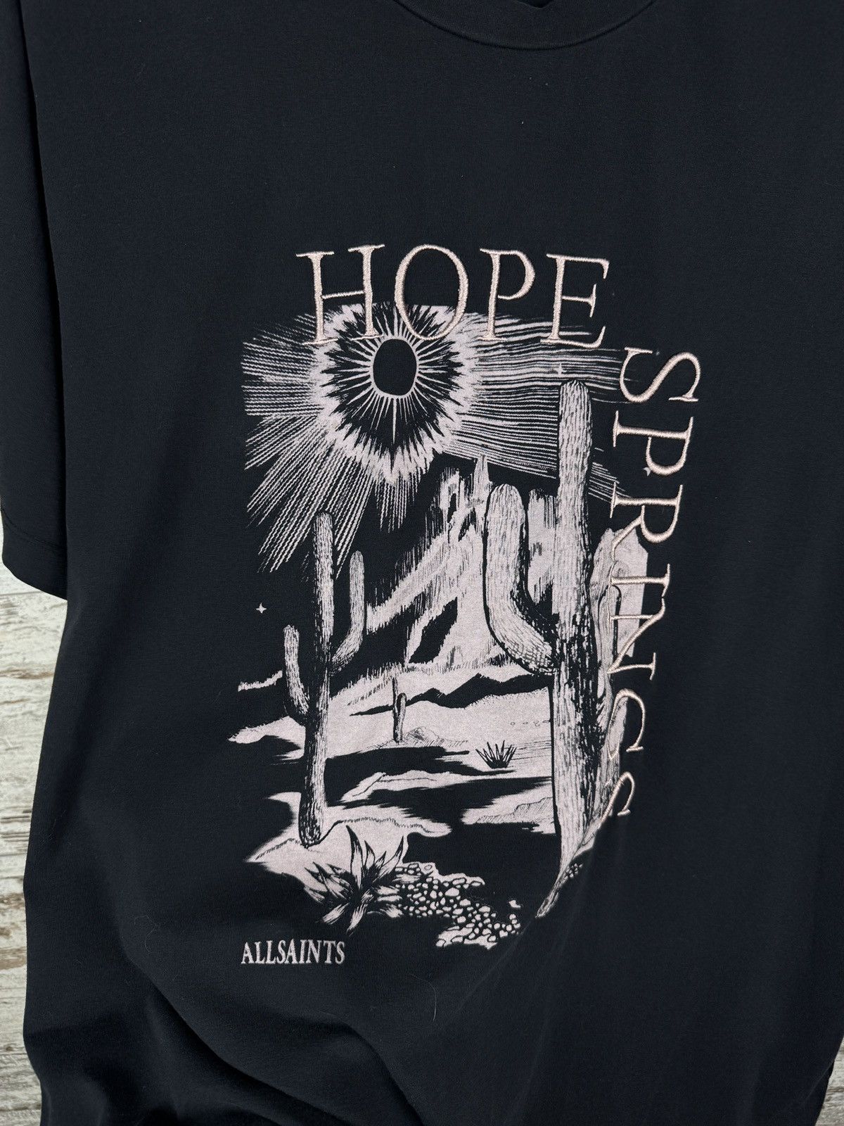 Allsaints × Japanese Brand Mens Vintage AllSaints CACTI BOYFRIEND TEE T-shirt luxury Size US L / EU 52-54 / 3 - 6 Thumbnail