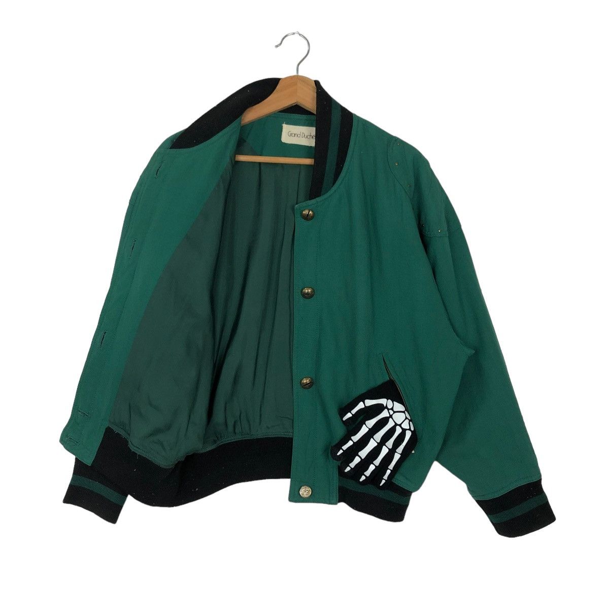 Japanese Brand × Vintage 🔥CROPPED BIKER BOMBER JACKET GRAND DUCHE ISSEY MIYAKE Size US M / EU 48-50 / 2 - 8 Thumbnail
