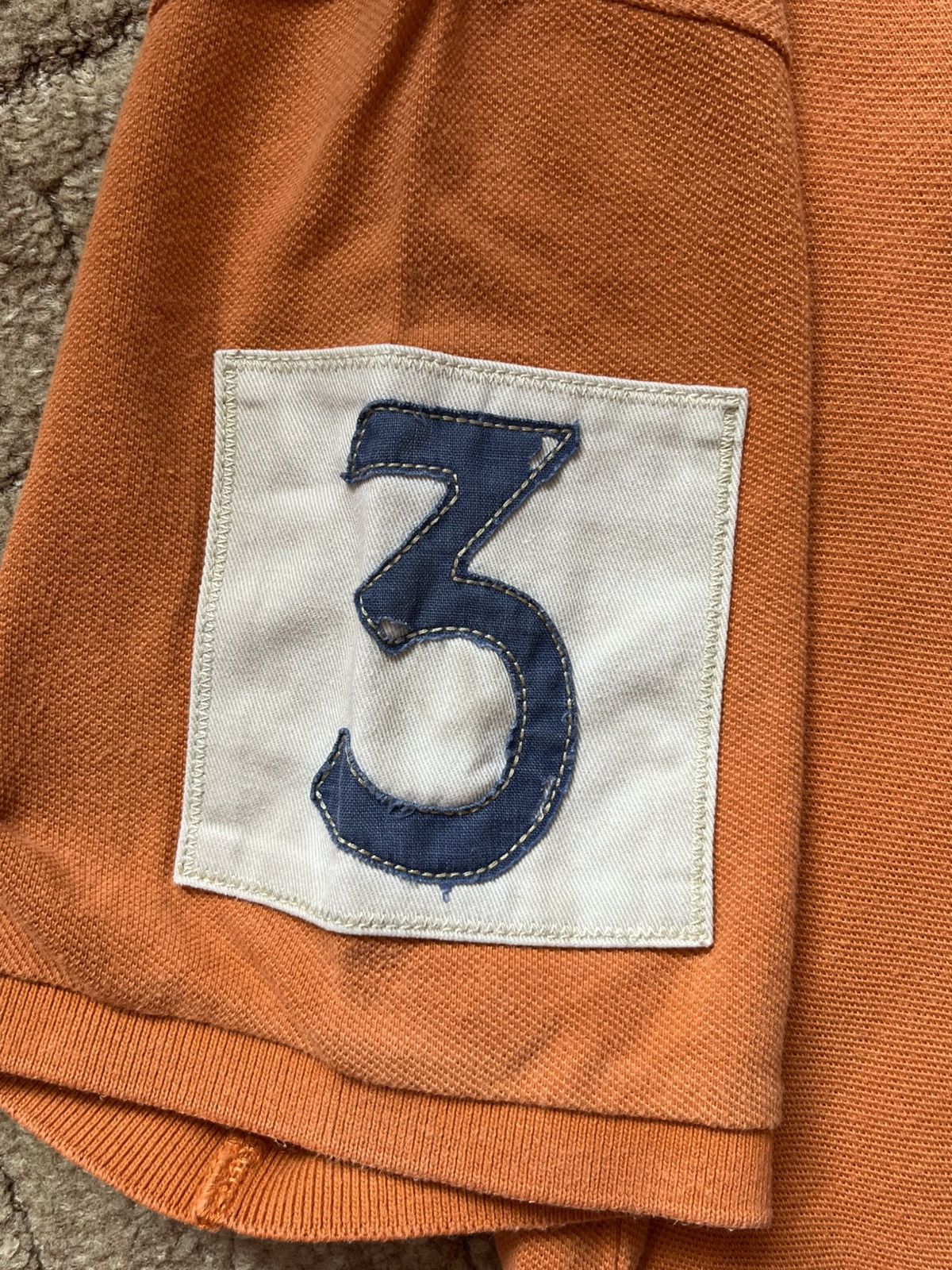 Polo Ralph Lauren Vintage Polo Ralph Lauren #3 Big Logo Orange Tee Chief Kief Size US XL / EU 56 / 4 - 5 Thumbnail