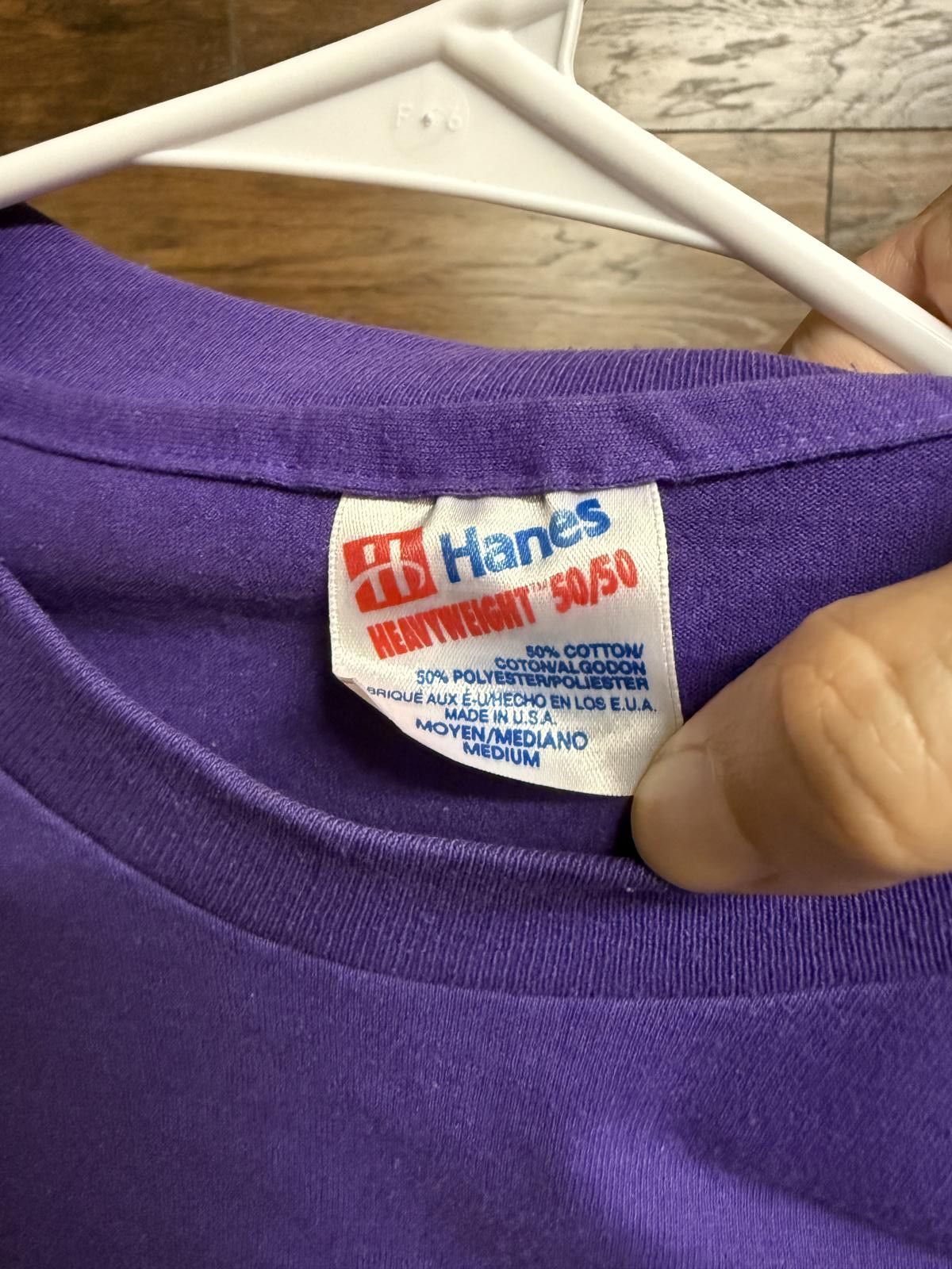 Hanes Vintage Poem T-shirt Warning T-shirt Jenny Joseph Purple Tee Size US M / EU 48-50 / 2 - 2 Thumbnail