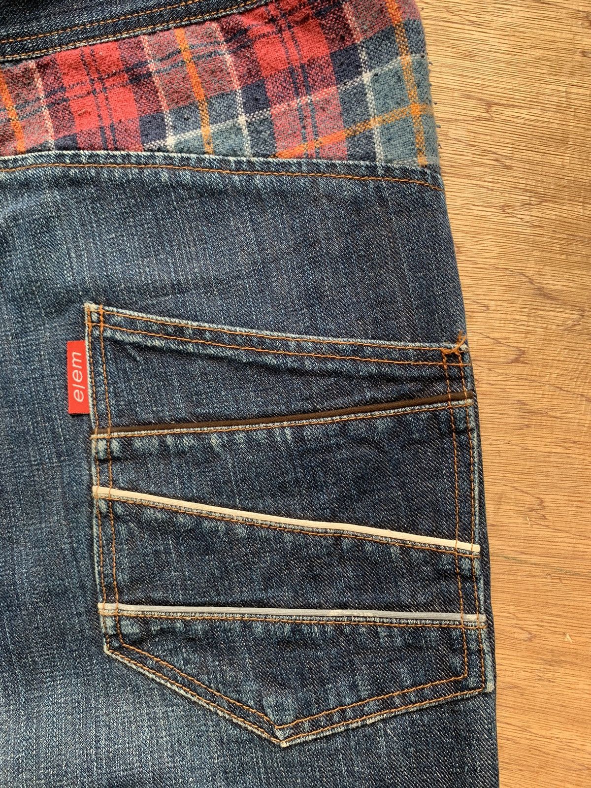 Japanese Brand 🔥🔥 elem Men Blue Denim Jeans Size US 33 - 14 Thumbnail