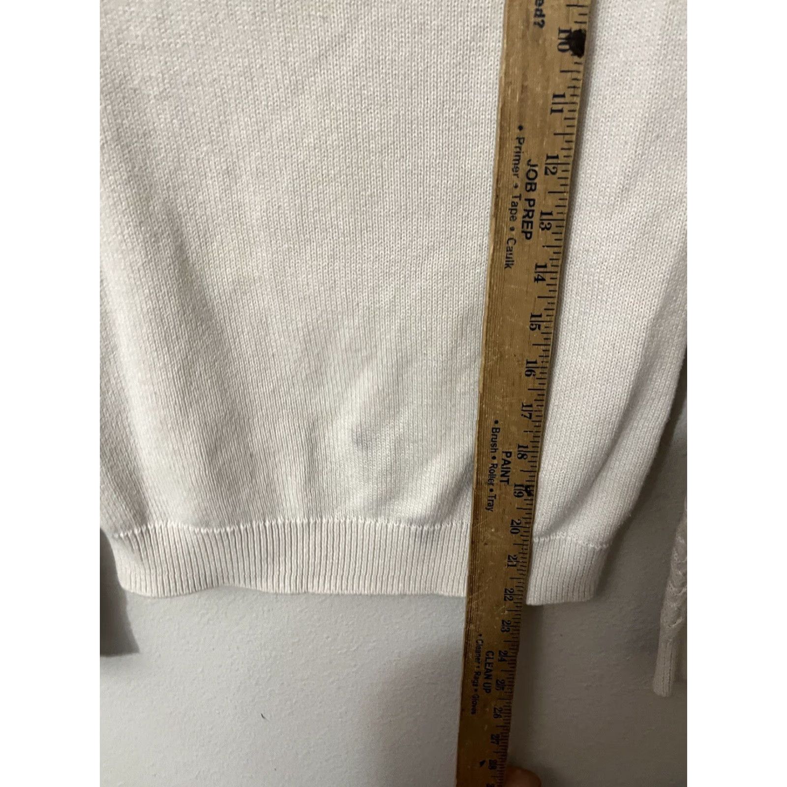 H&M H&M Ivory Knit Sweater XS White Cable Woman Solid Size XS / US 0-2 / IT 36-38 - 5 Thumbnail