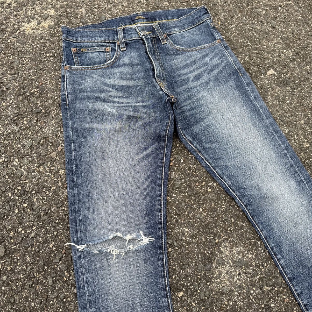 Ralph Lauren VINTAGE POLO RALPH LAUREN SKINNY RIPPEP JEAN DENIM PANT Size US 32 / EU 48 - 6 Thumbnail