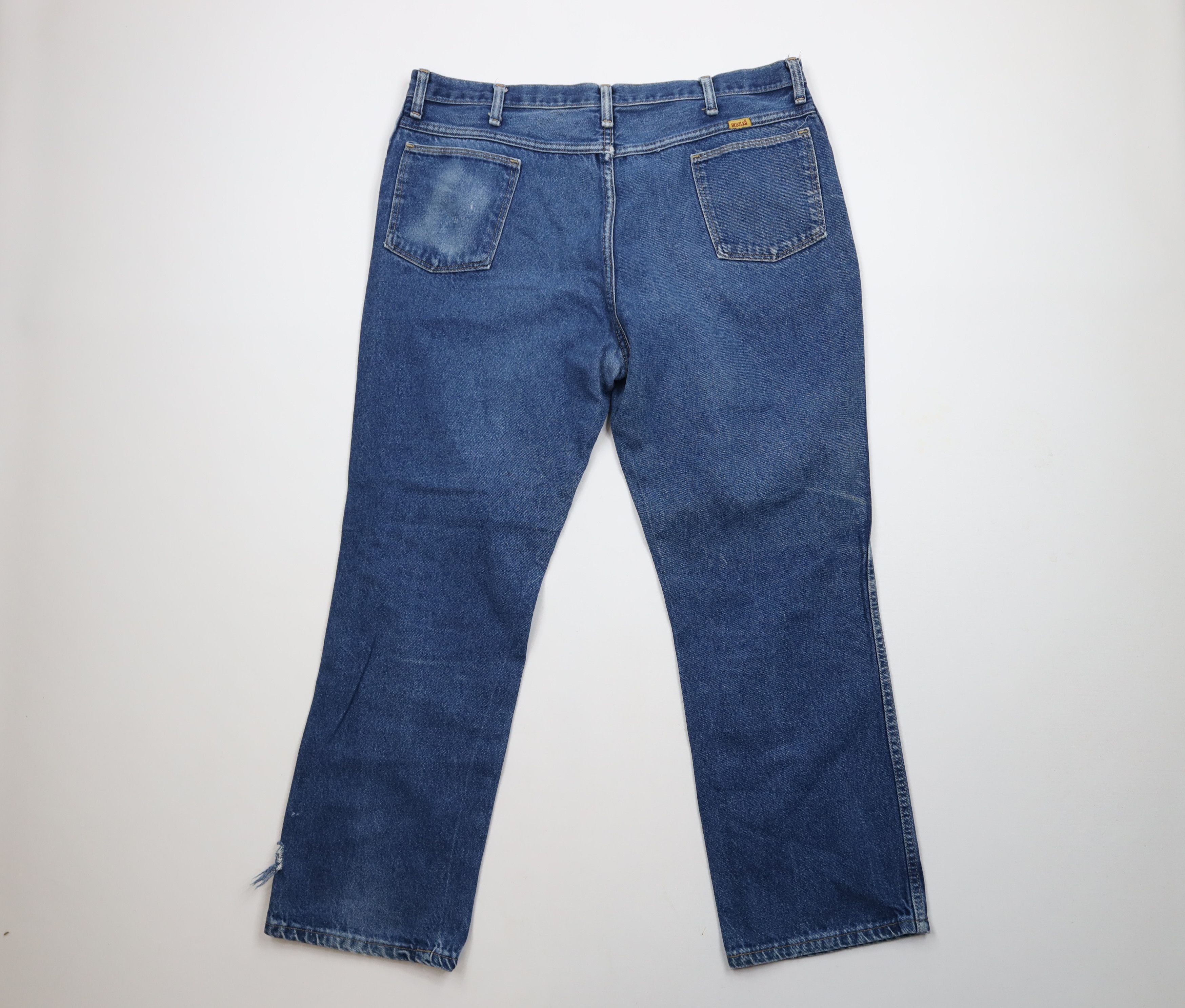 Vintage Vintage 90s Streetwear Flared Wide Leg Denim Jeans USA Size US 40 / EU 56 - 9 Thumbnail