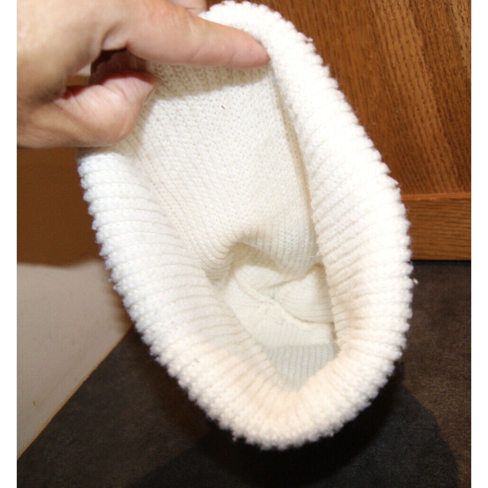 Other VTG Quaker Brand Oats Beanie Hat Pom Pom Winter Knit Man Size ONE SIZE - 3 Thumbnail