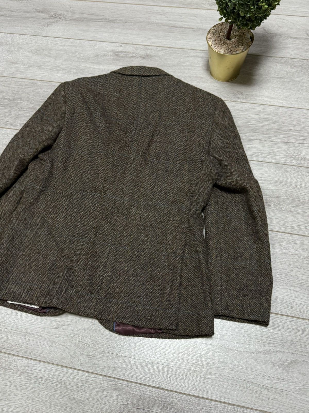 Harris Tweed Harris Tweed M&S wool knitted blazer tuxedo Size 40S - 9 Thumbnail