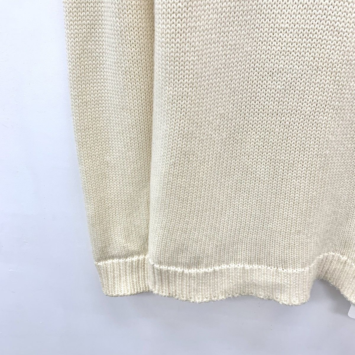 Fendi Fendi Off-white Wool Long Sleeve Knit Sweater K26WX Size US L / EU 52-54 / 3 - 4 Thumbnail