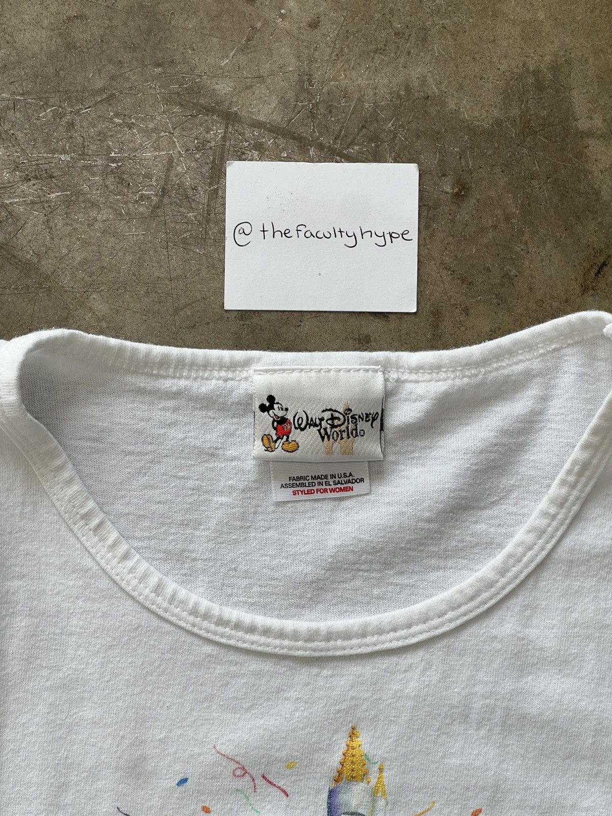 Vintage 2001 Walt Disney Magic Kingdom Anniversary W Tee XL
